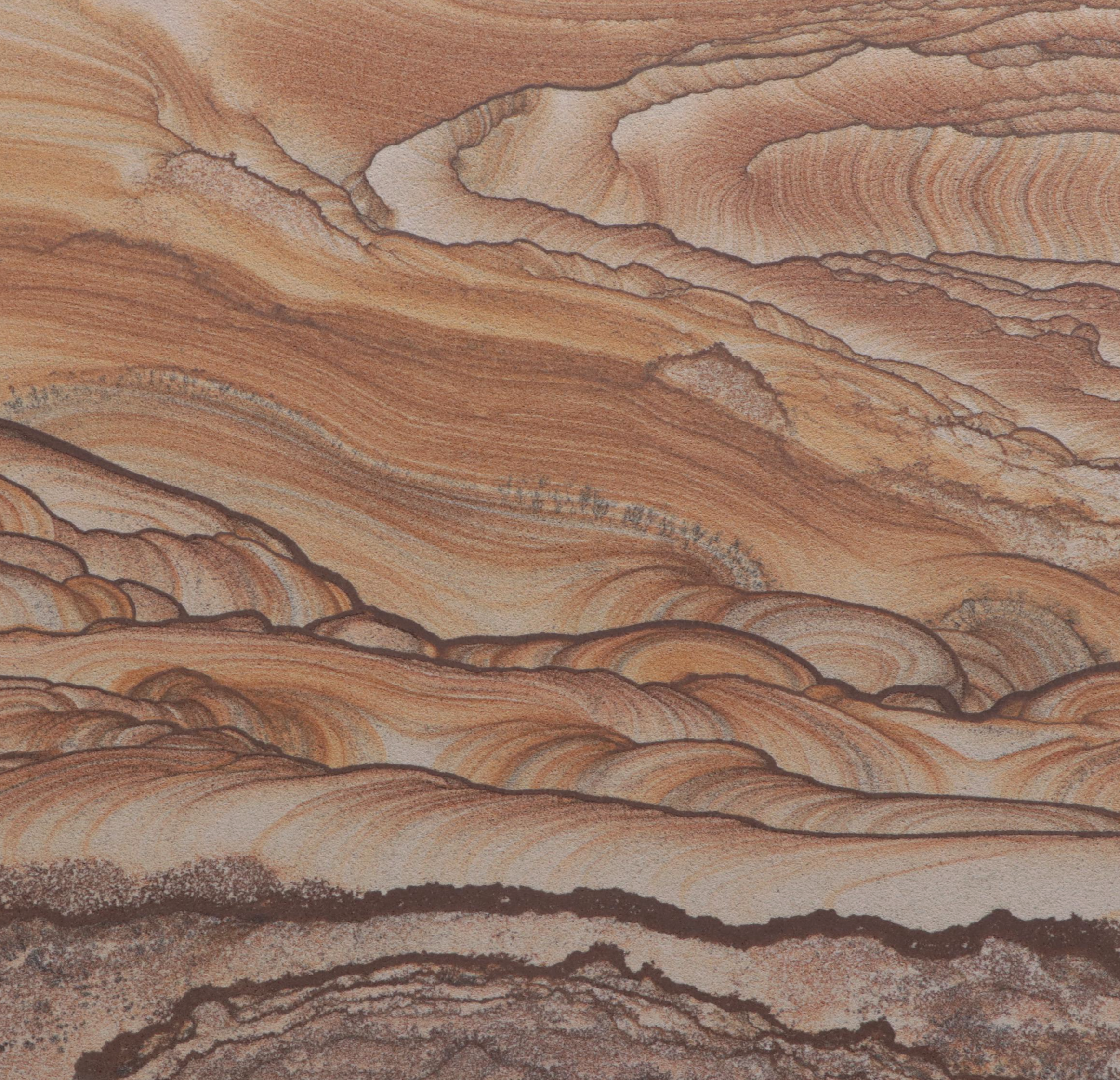 Mounted Kanab Sandstone "Landscape" Specimen