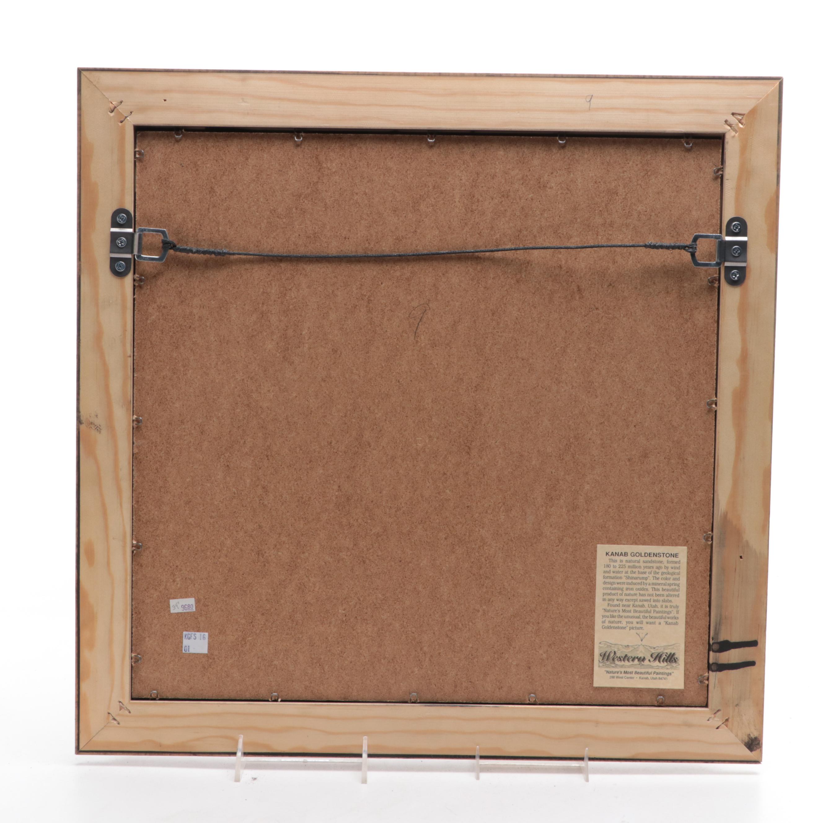 Mounted Kanab Sandstone "Landscape" Specimen