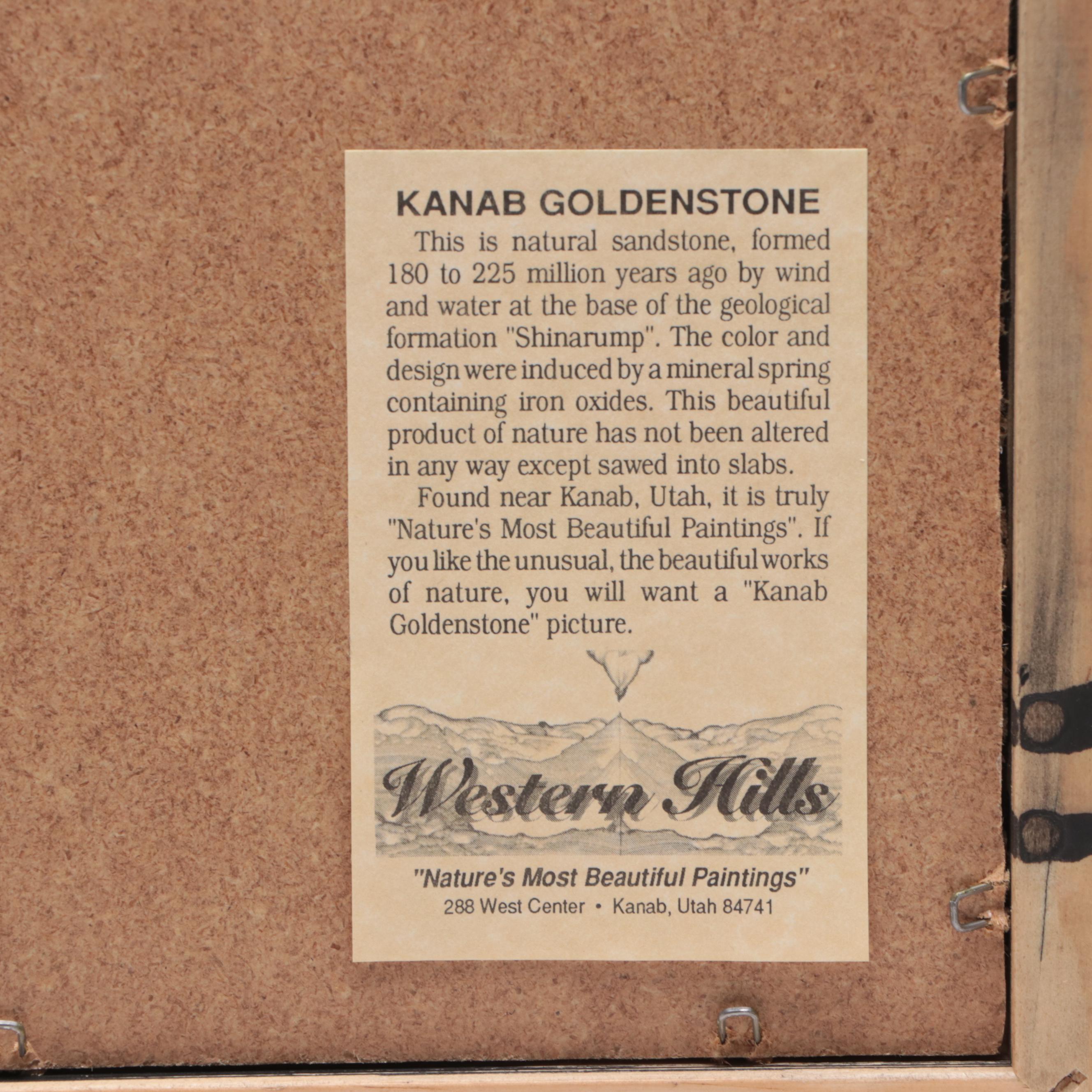 Mounted Kanab Sandstone "Landscape" Specimen