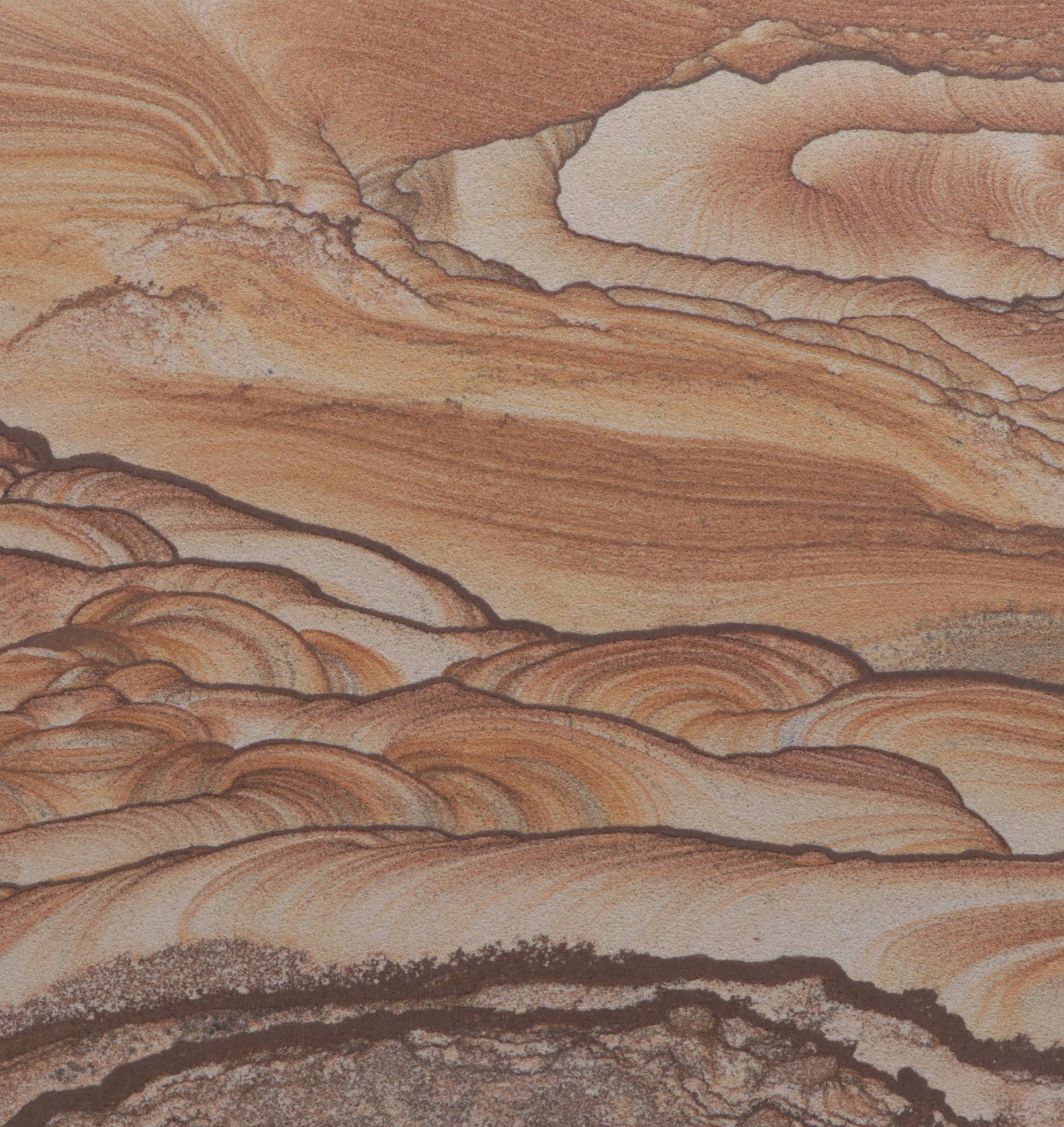 Mounted Kanab Sandstone "Landscape" Specimen