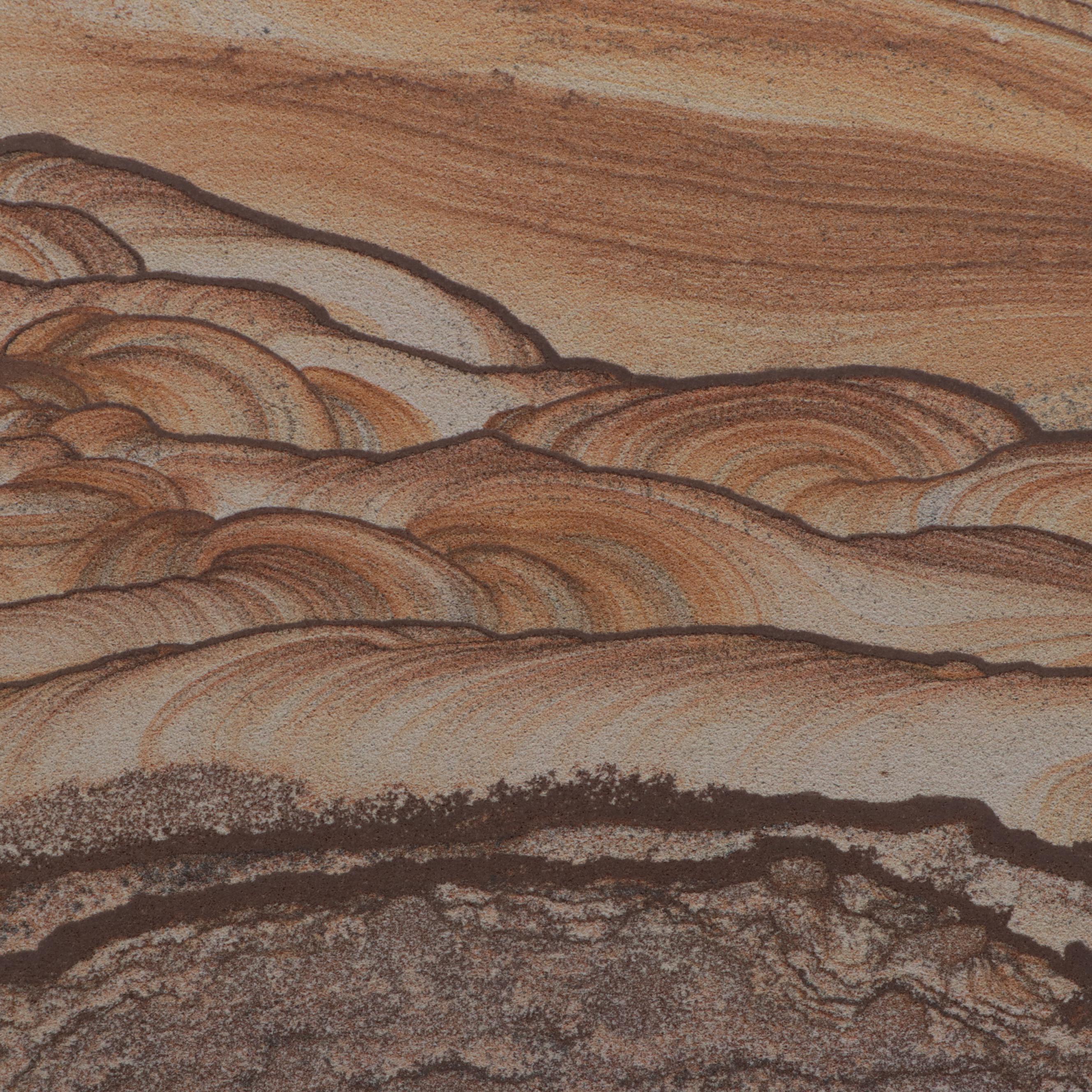 Mounted Kanab Sandstone "Landscape" Specimen