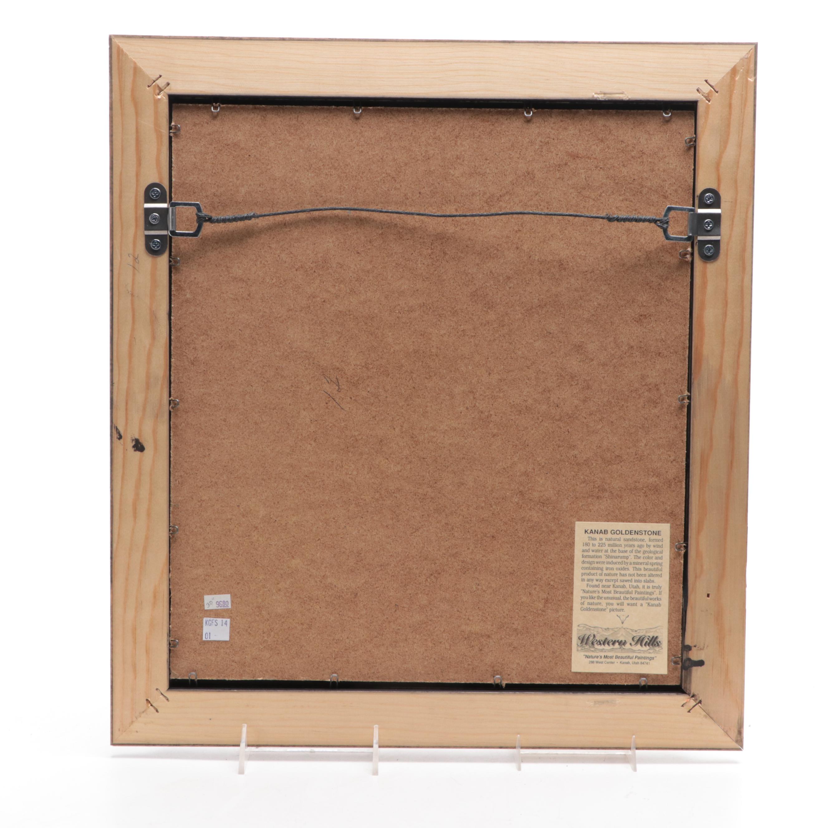 Mounted Kanab Sandstone "Landscape" Specimen