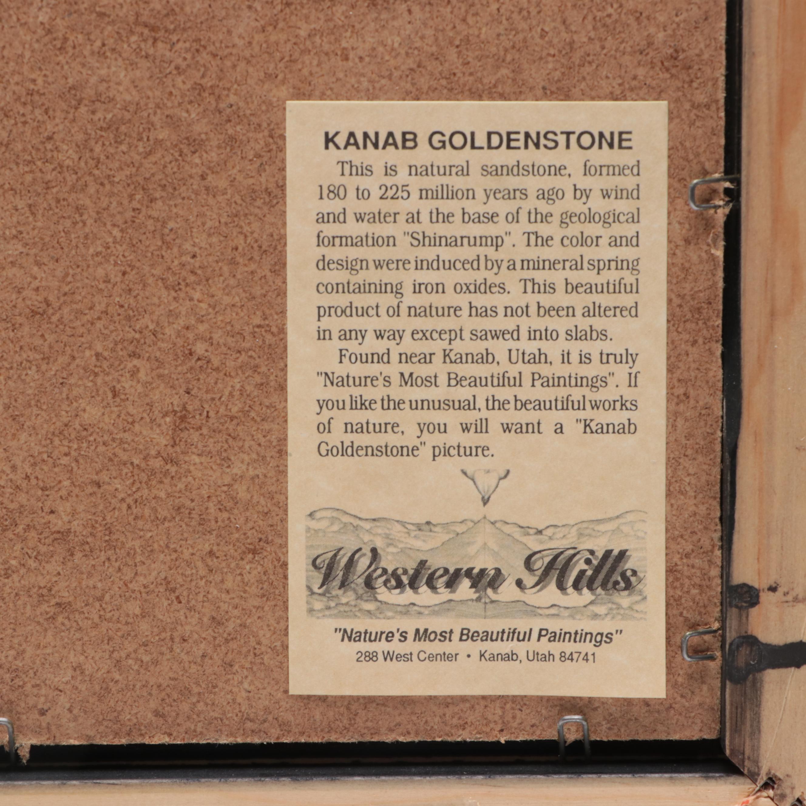 Mounted Kanab Sandstone "Landscape" Specimen