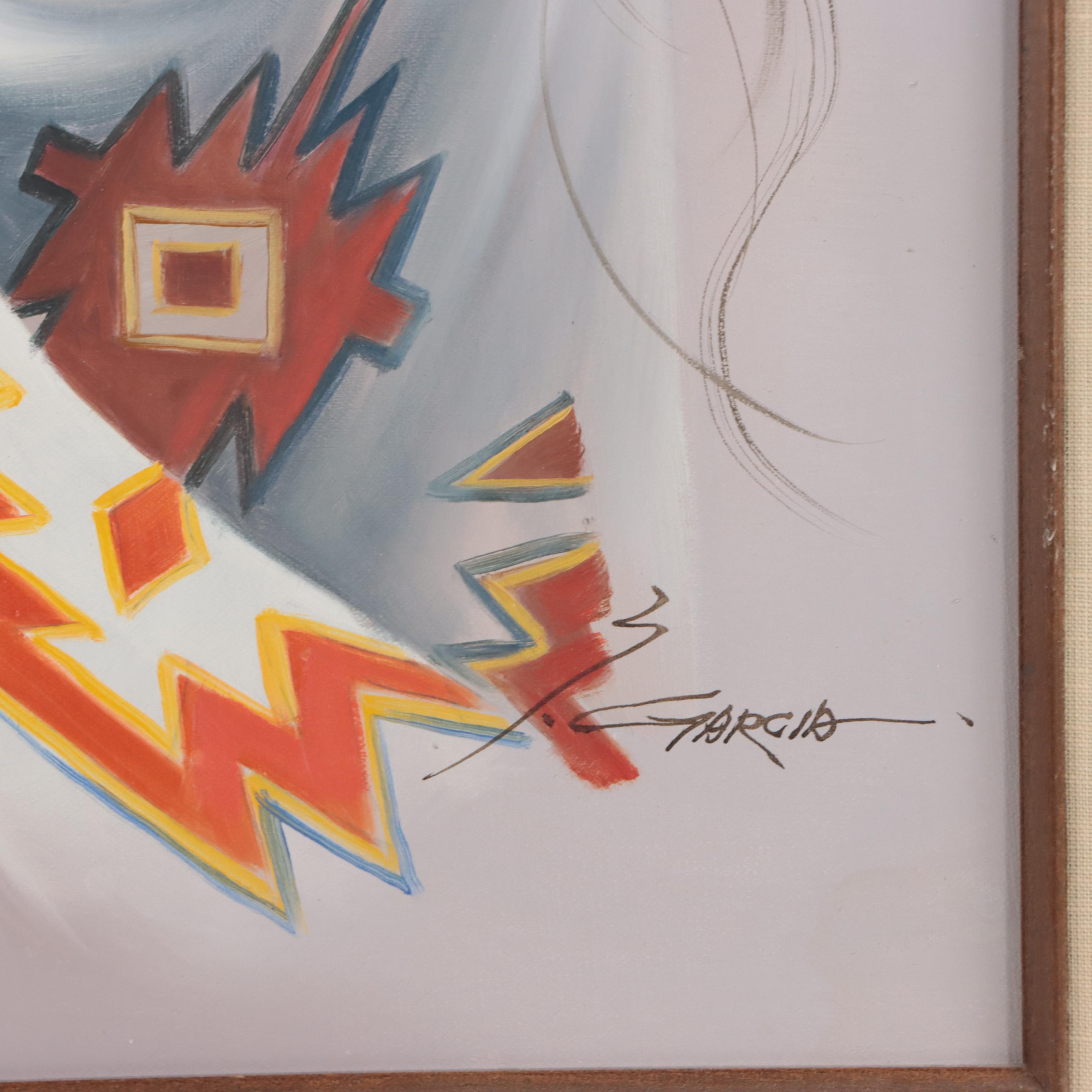 Portrait Oil Painting of Native American Woman