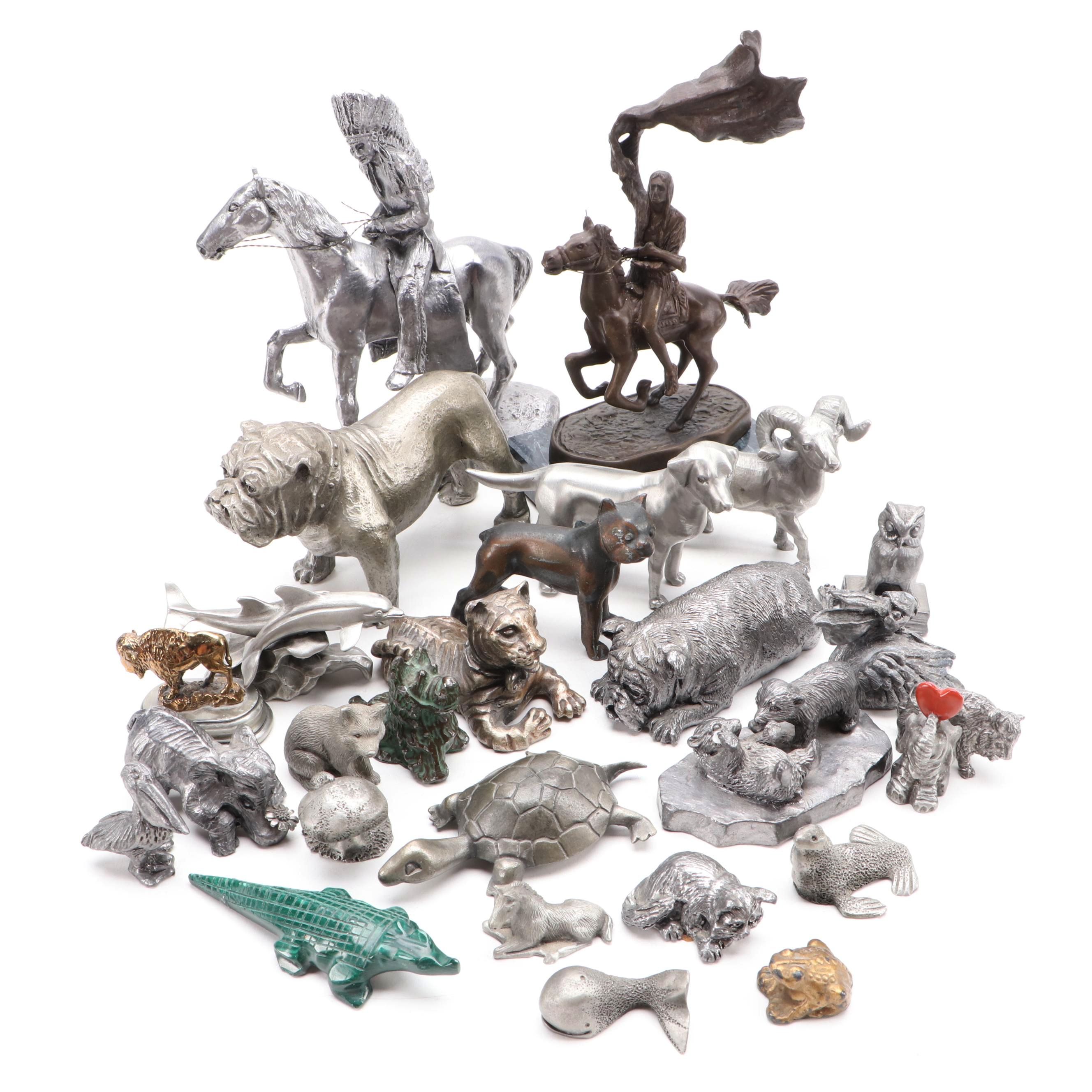 Hudson with Other Pewter and Metal Figurines
