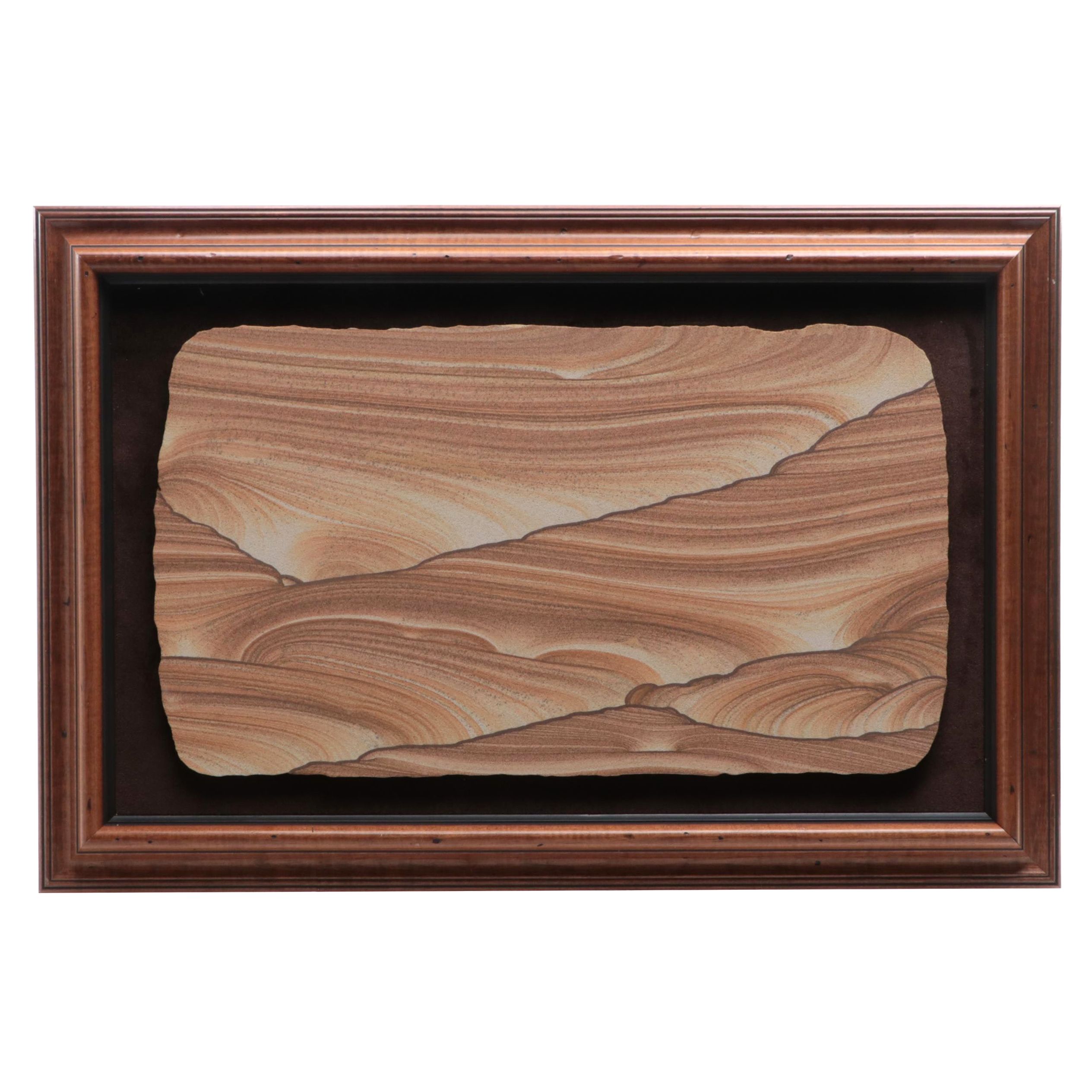 Mounted Kanab Sandstone "Landscape" Specimen