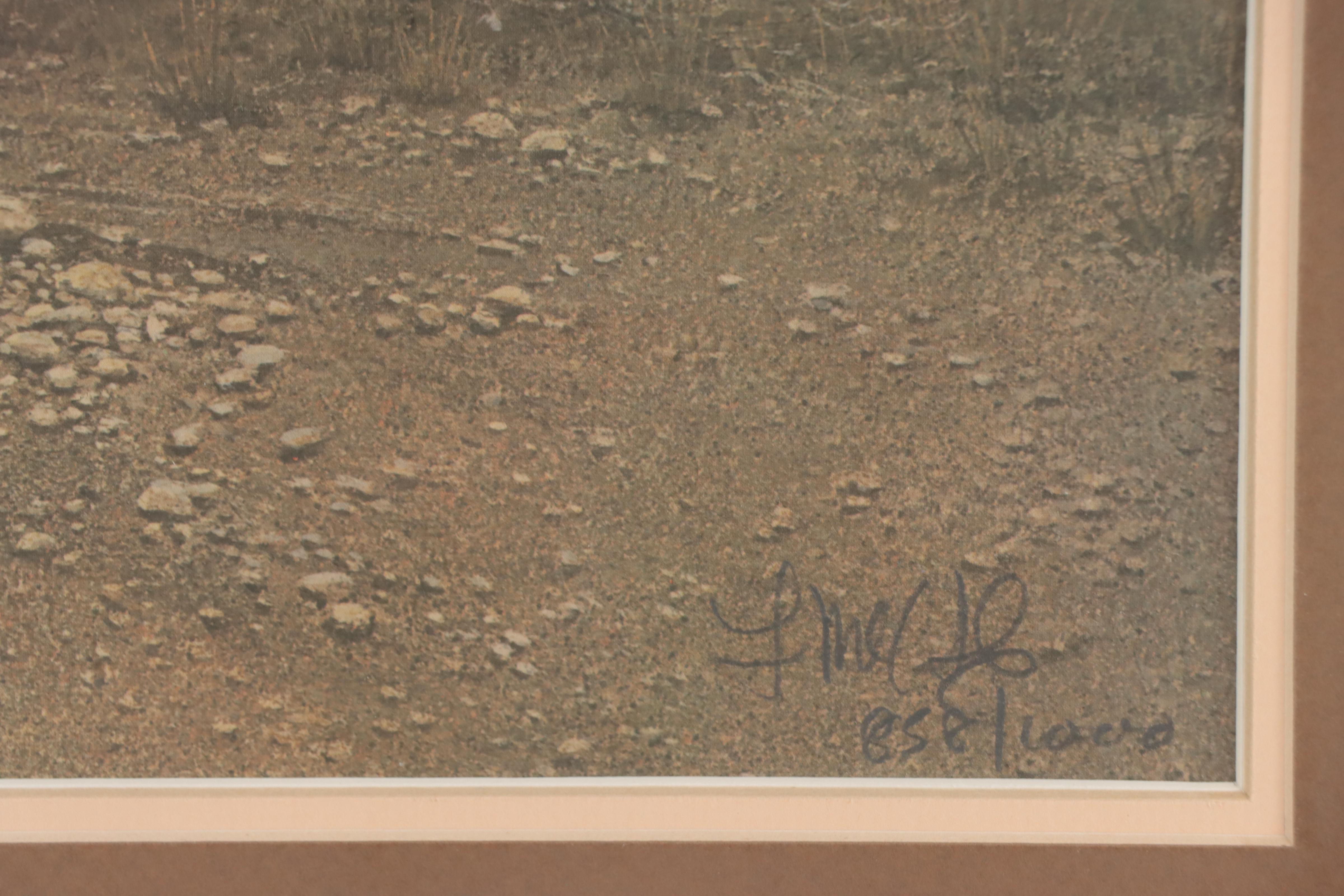 Frank McCarthy Western Genre Scene Offset Lithograph "Waiting For The Escort"