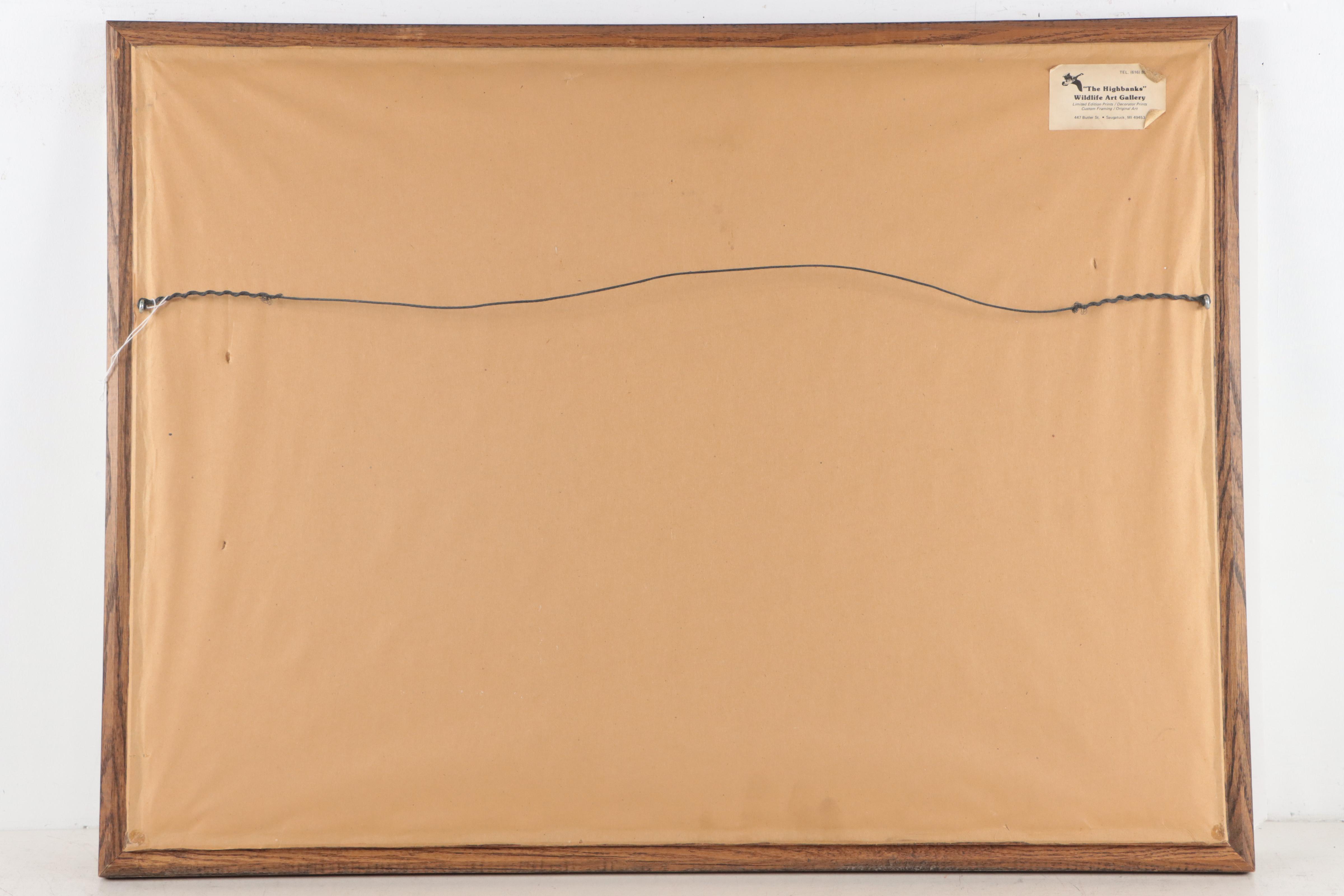 Frank McCarthy Western Genre Scene Offset Lithograph "Waiting For The Escort"