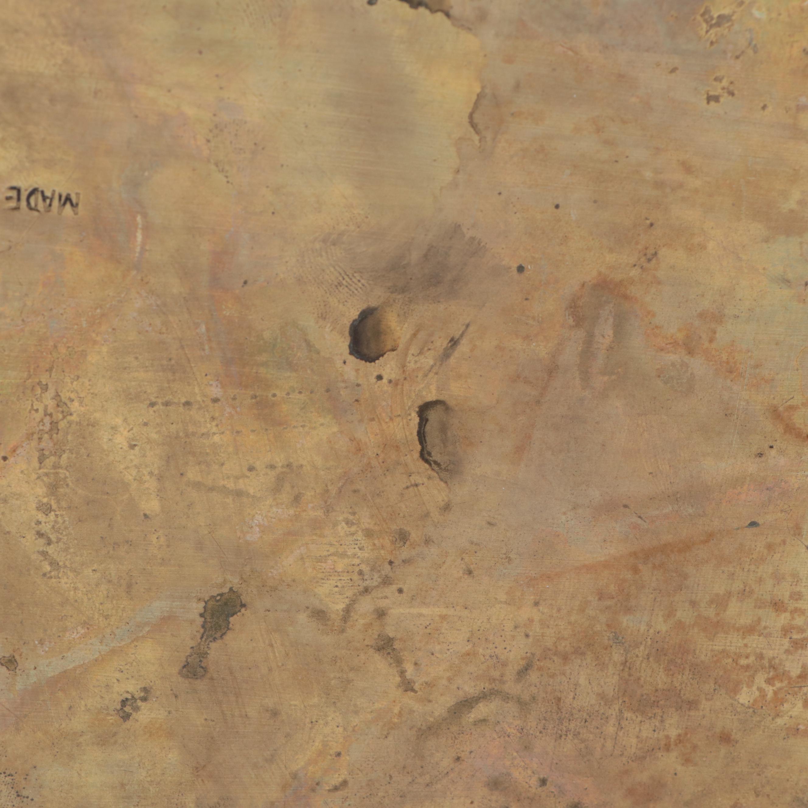 Chinese Brass and Wood Dragon Box