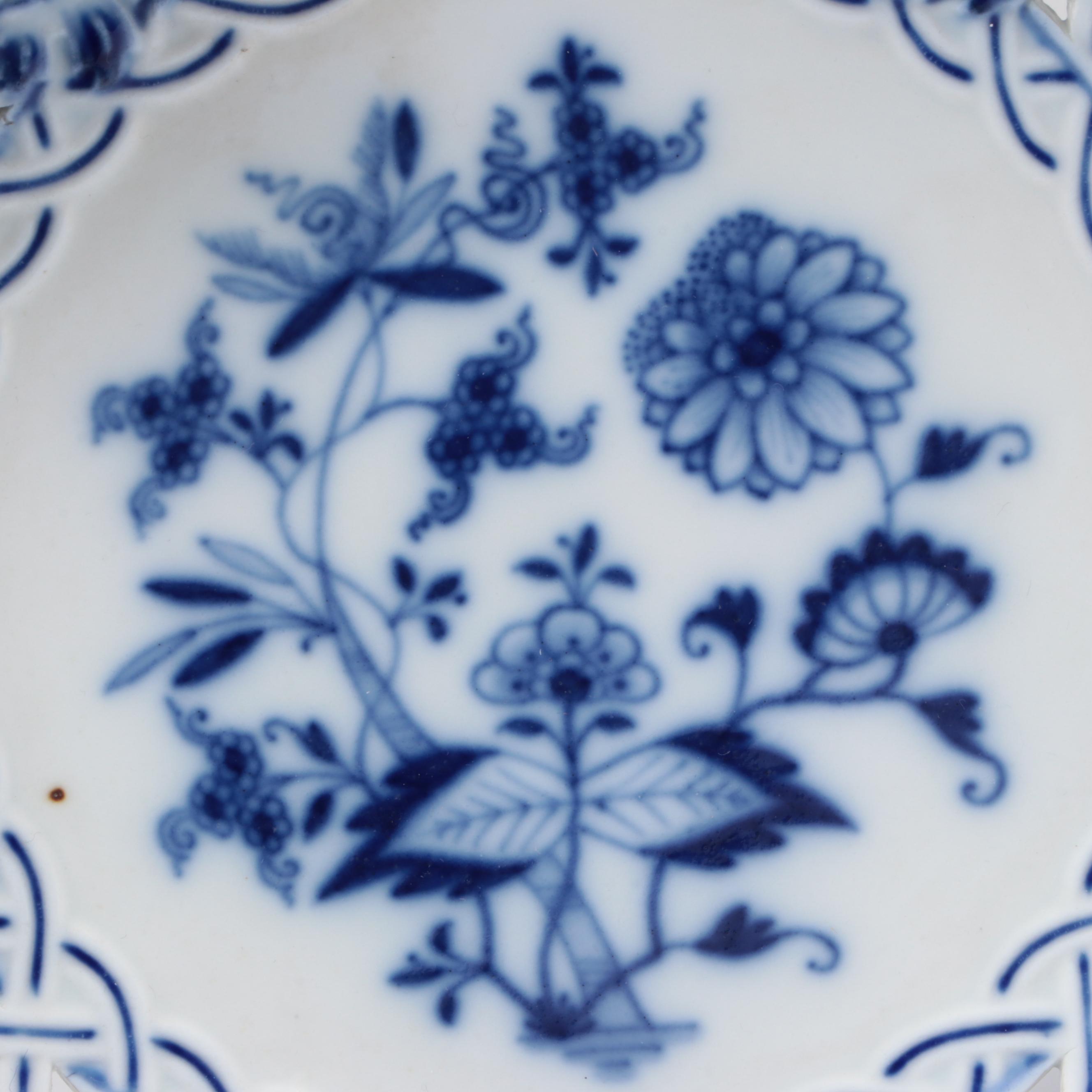 Meissen "Blue Onion" Reticulated Porcelain Compote