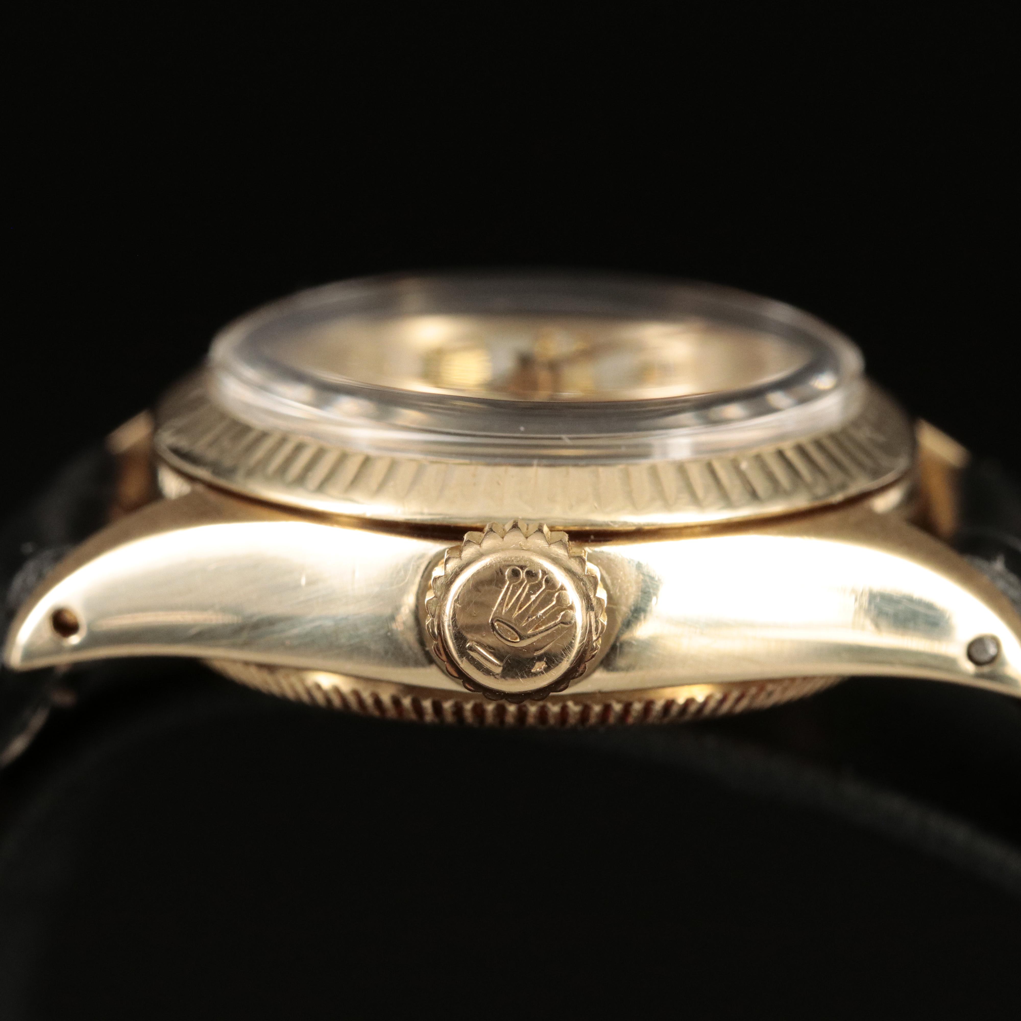 1978 14K and Diamond Rolex Oyster Perpetual Watch