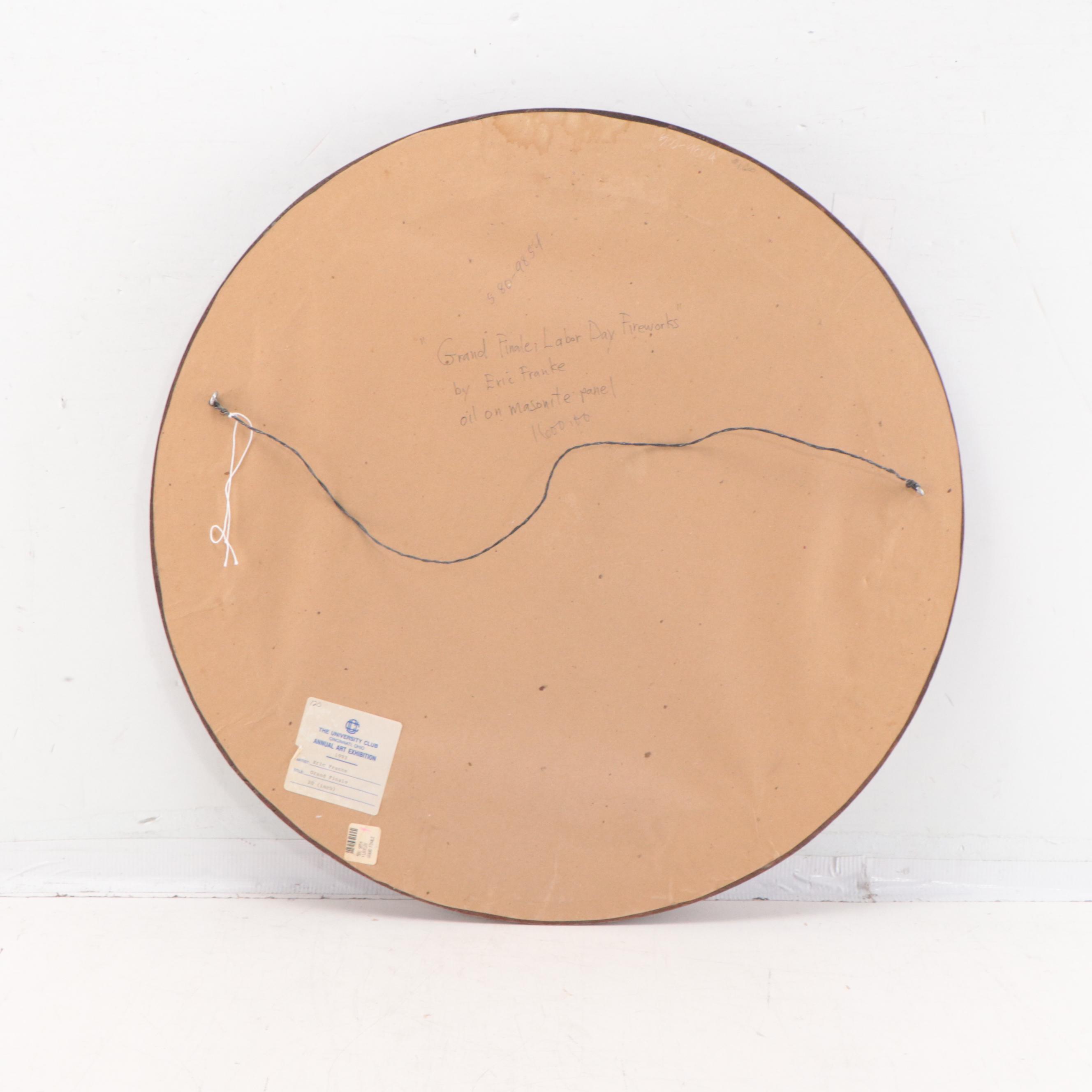 Eric Franke Oil Painting "Grand Finale, Labor Day Fireworks"