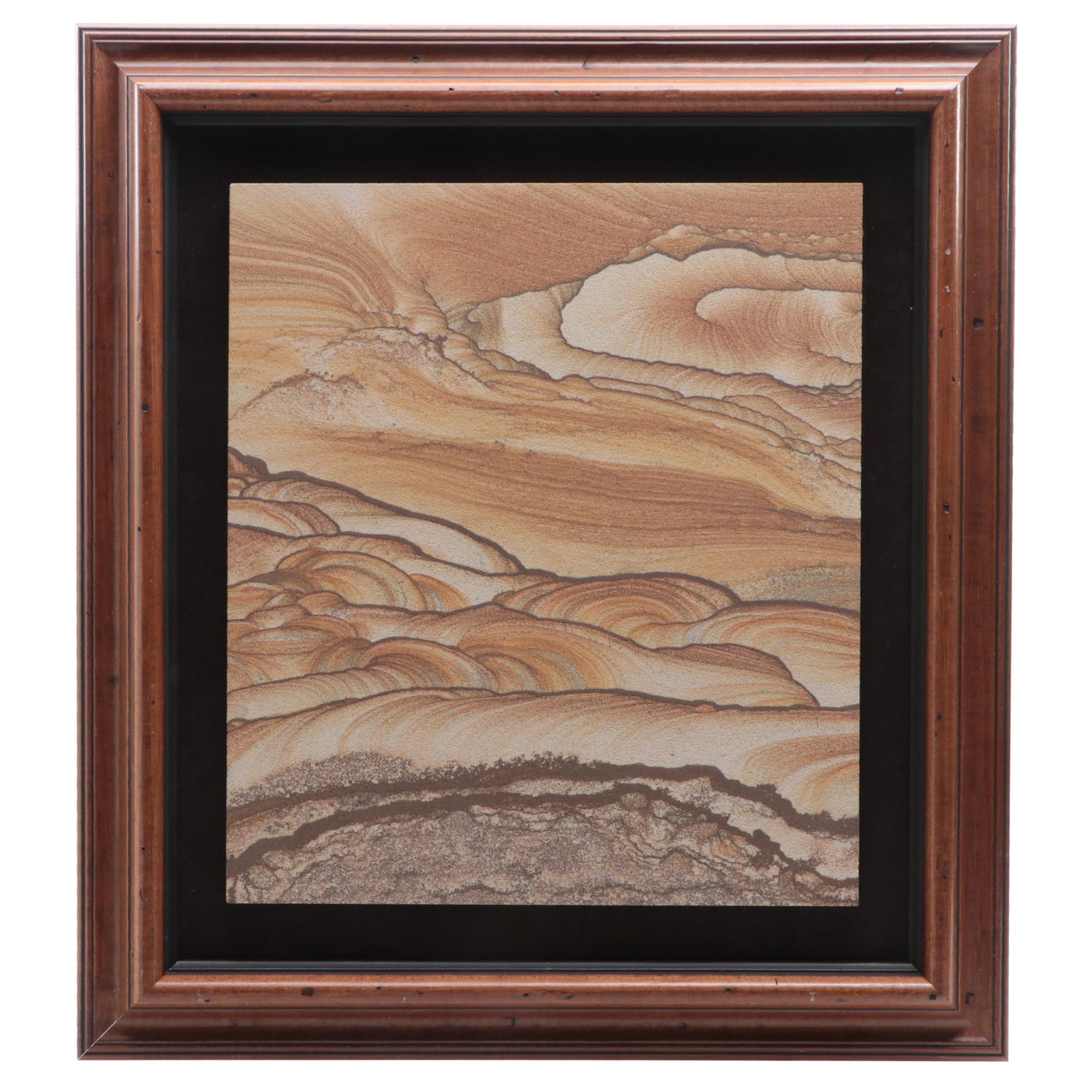 Mounted Kanab Sandstone "Landscape" Specimen