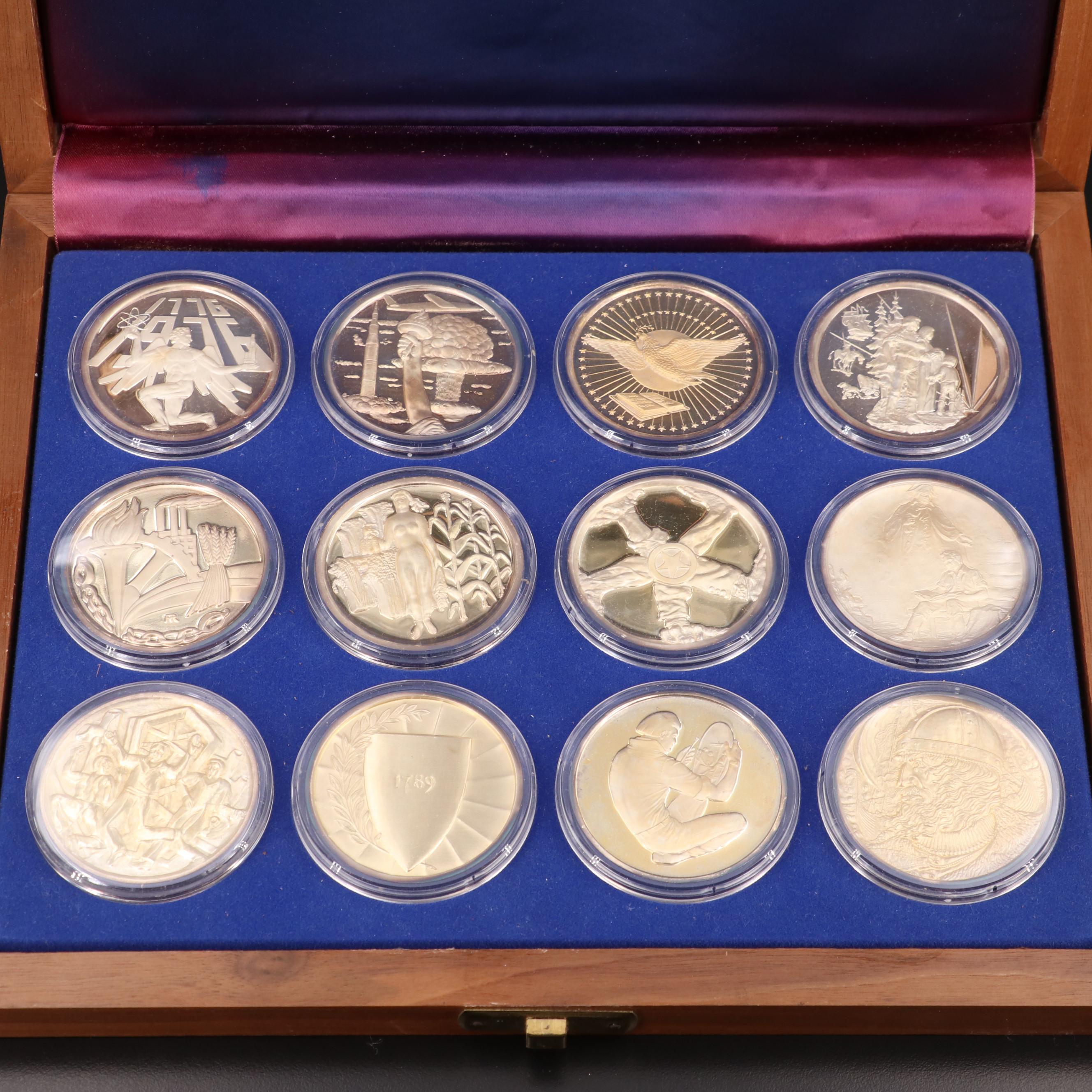 "Spirit of America" Hamilton Mint Silver Medal Set