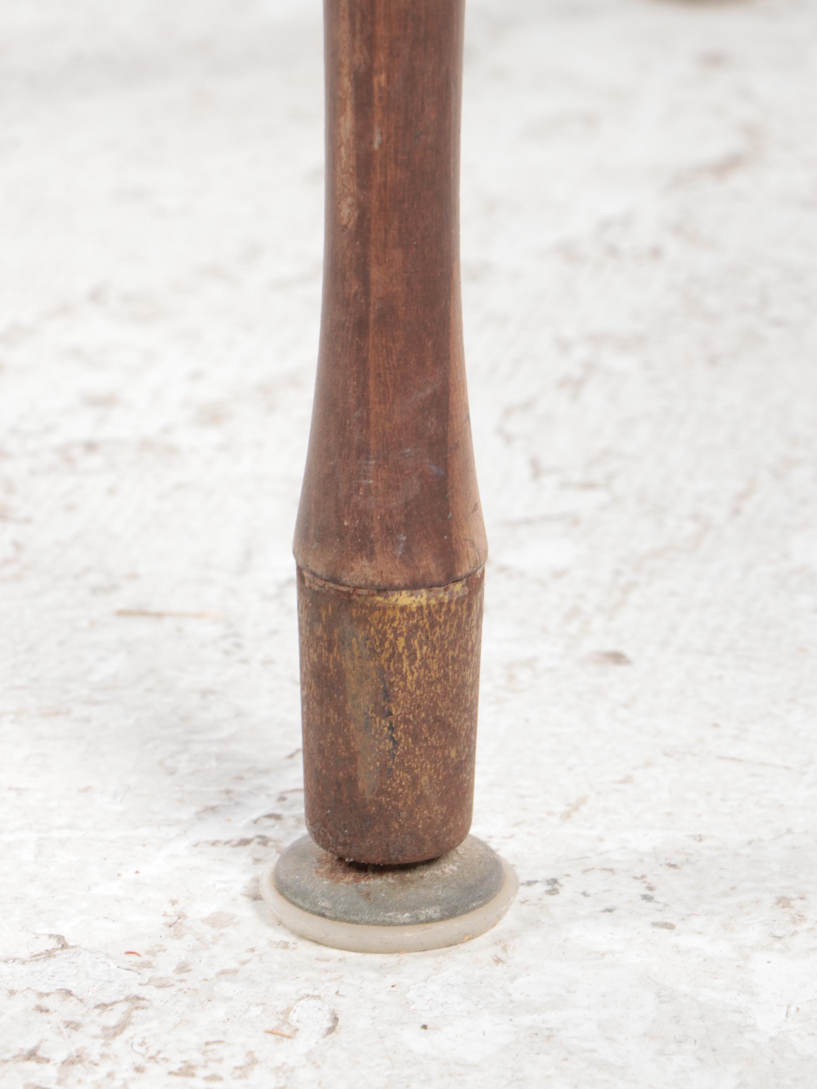 Mid Century Modern Formica-Top Side Table with Compass Rose