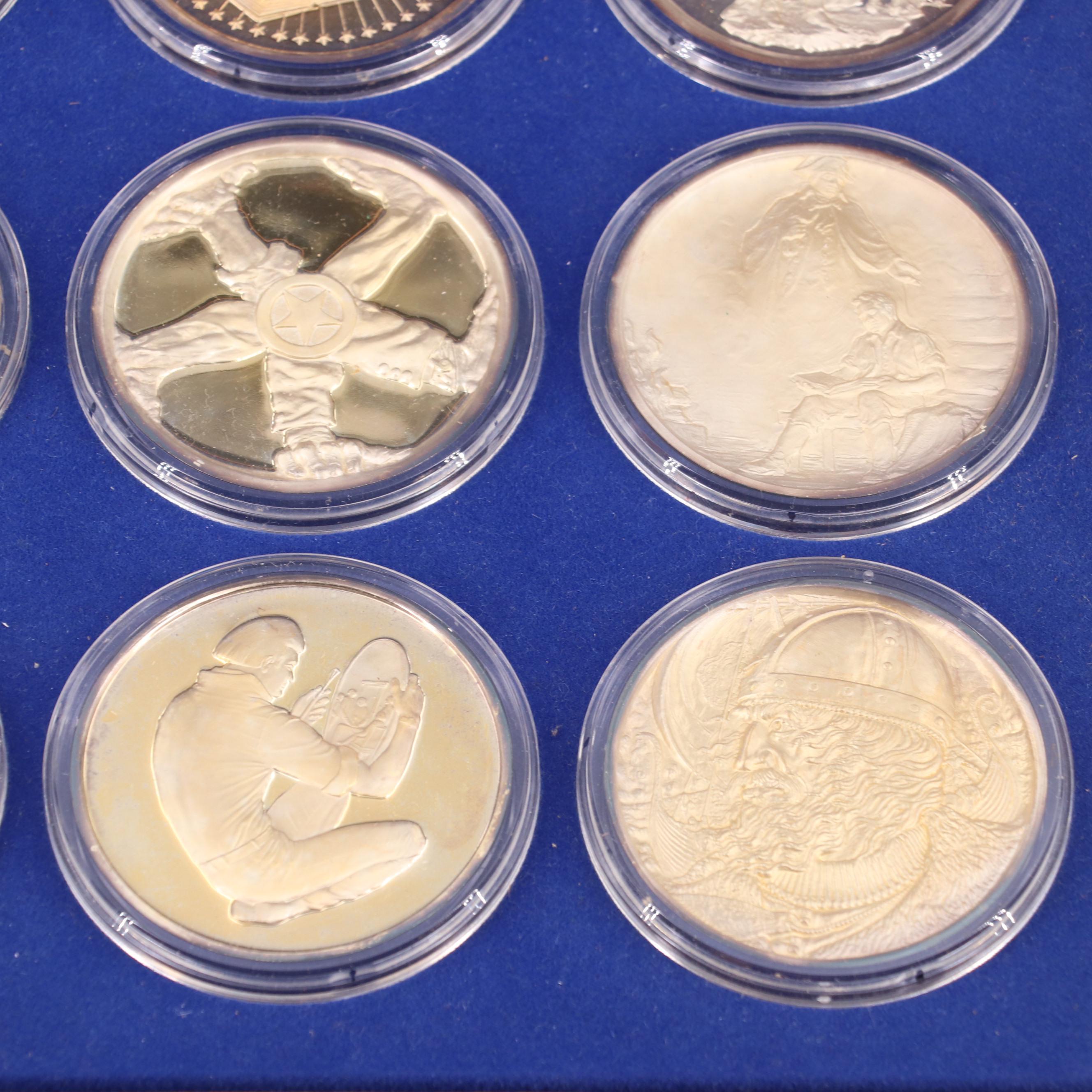 "Spirit of America" Hamilton Mint Silver Medal Set