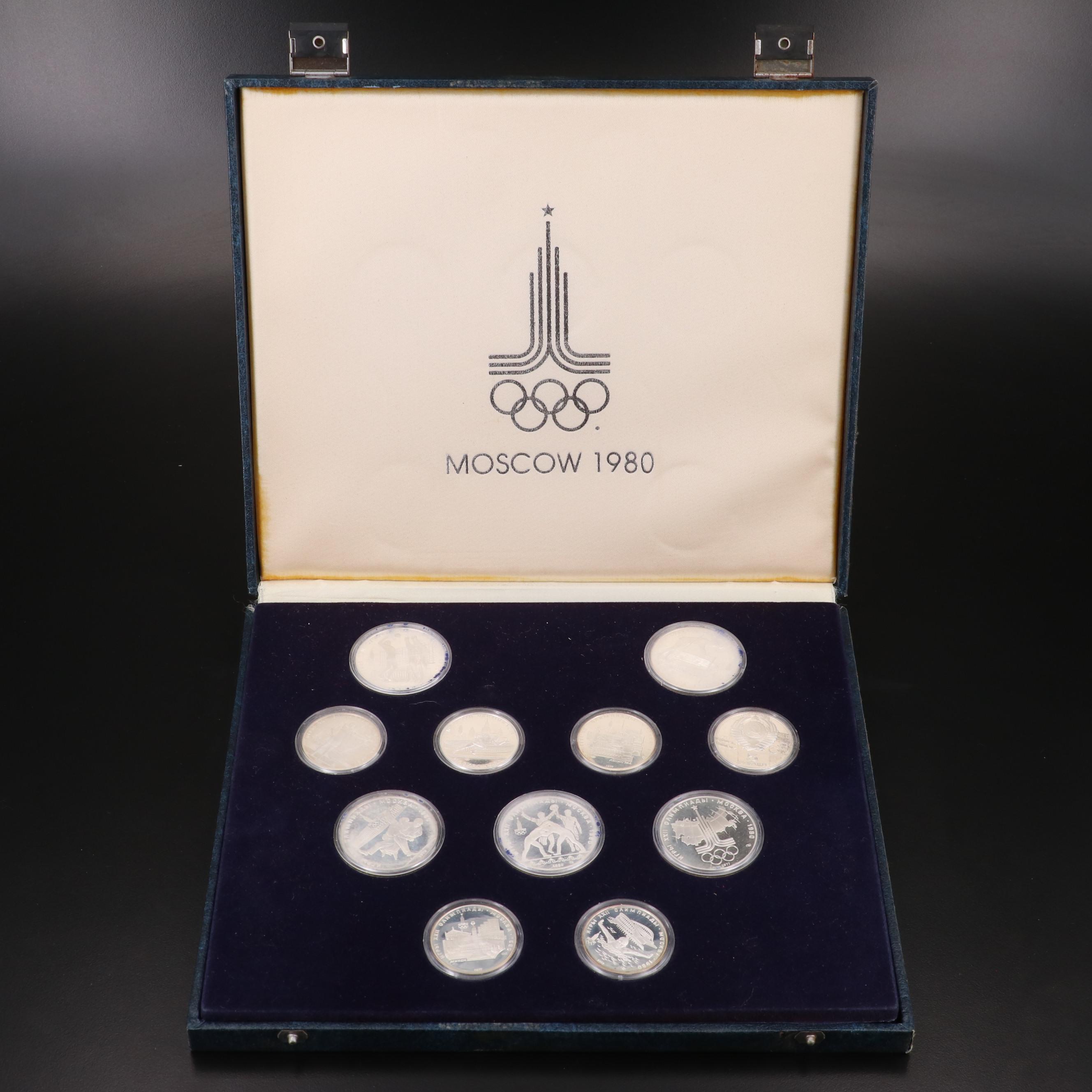 1980 Moscow Olympics Eleven-Coin Silver Commemorative Set