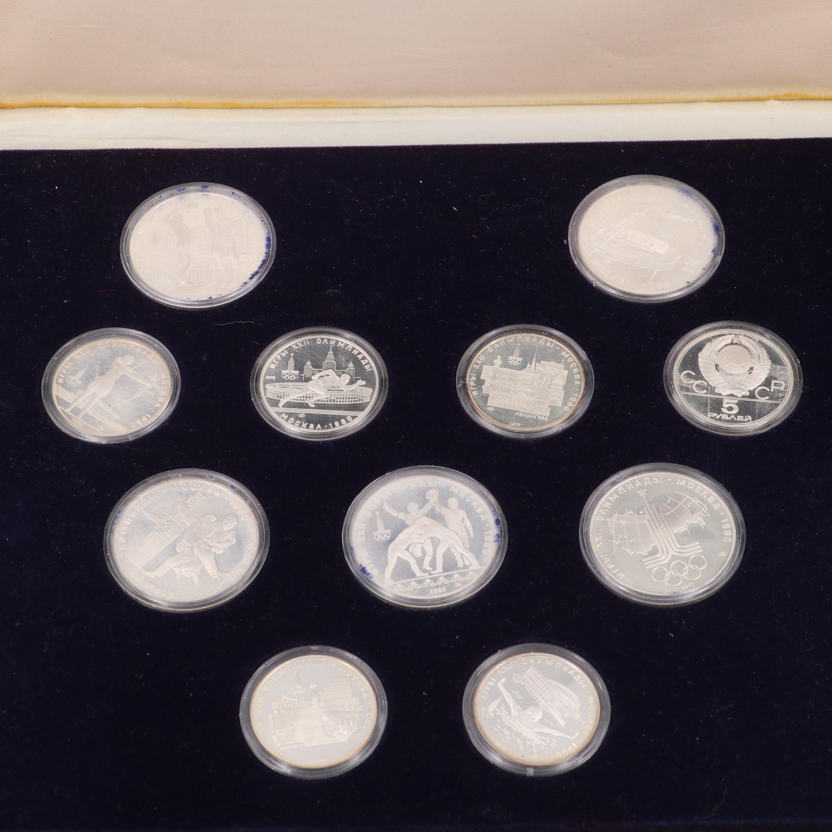 1980 Moscow Olympics Eleven-Coin Silver Commemorative Set