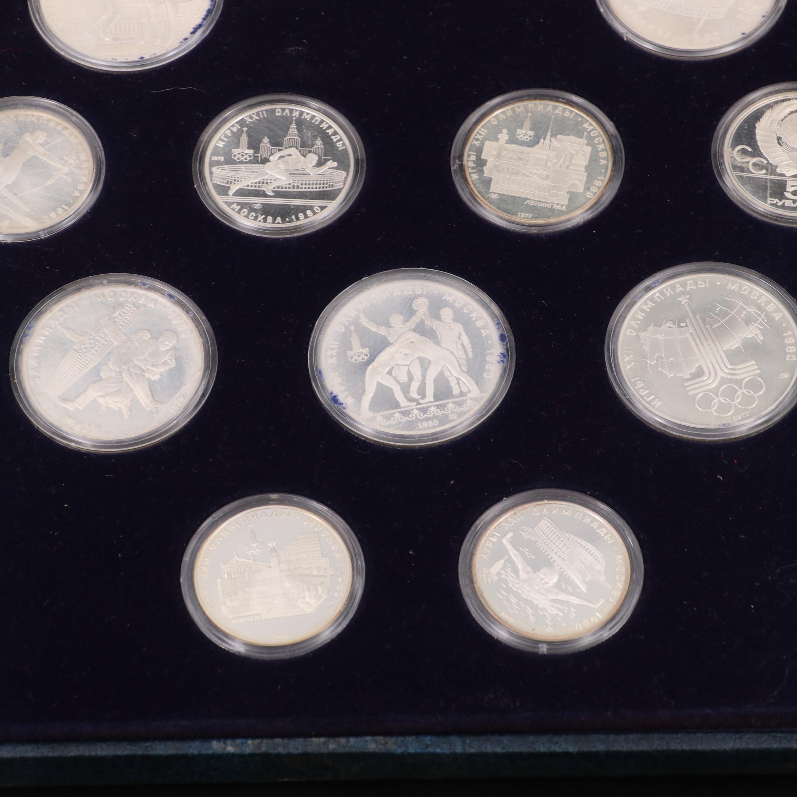 1980 Moscow Olympics Eleven-Coin Silver Commemorative Set