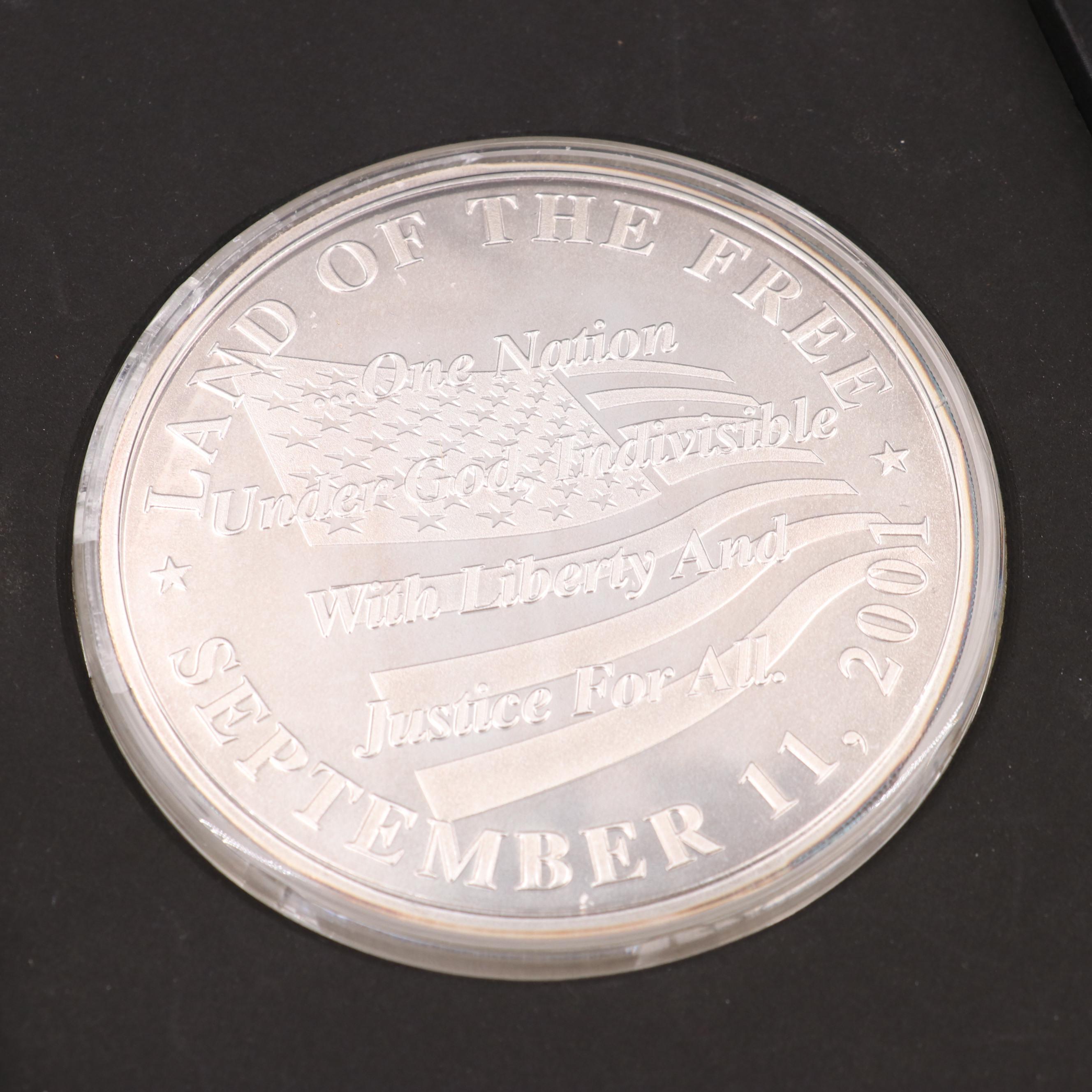 Six 9/11 Commemorative Silver Coins