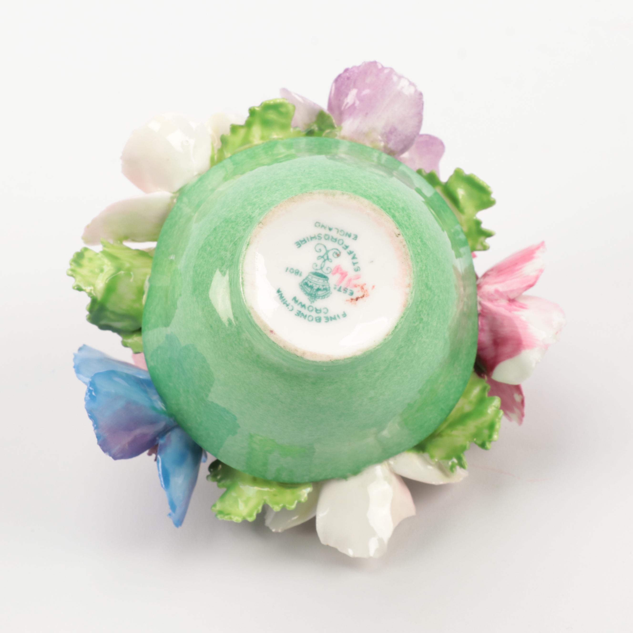 Italian and English Ceramic Flower Arrangements