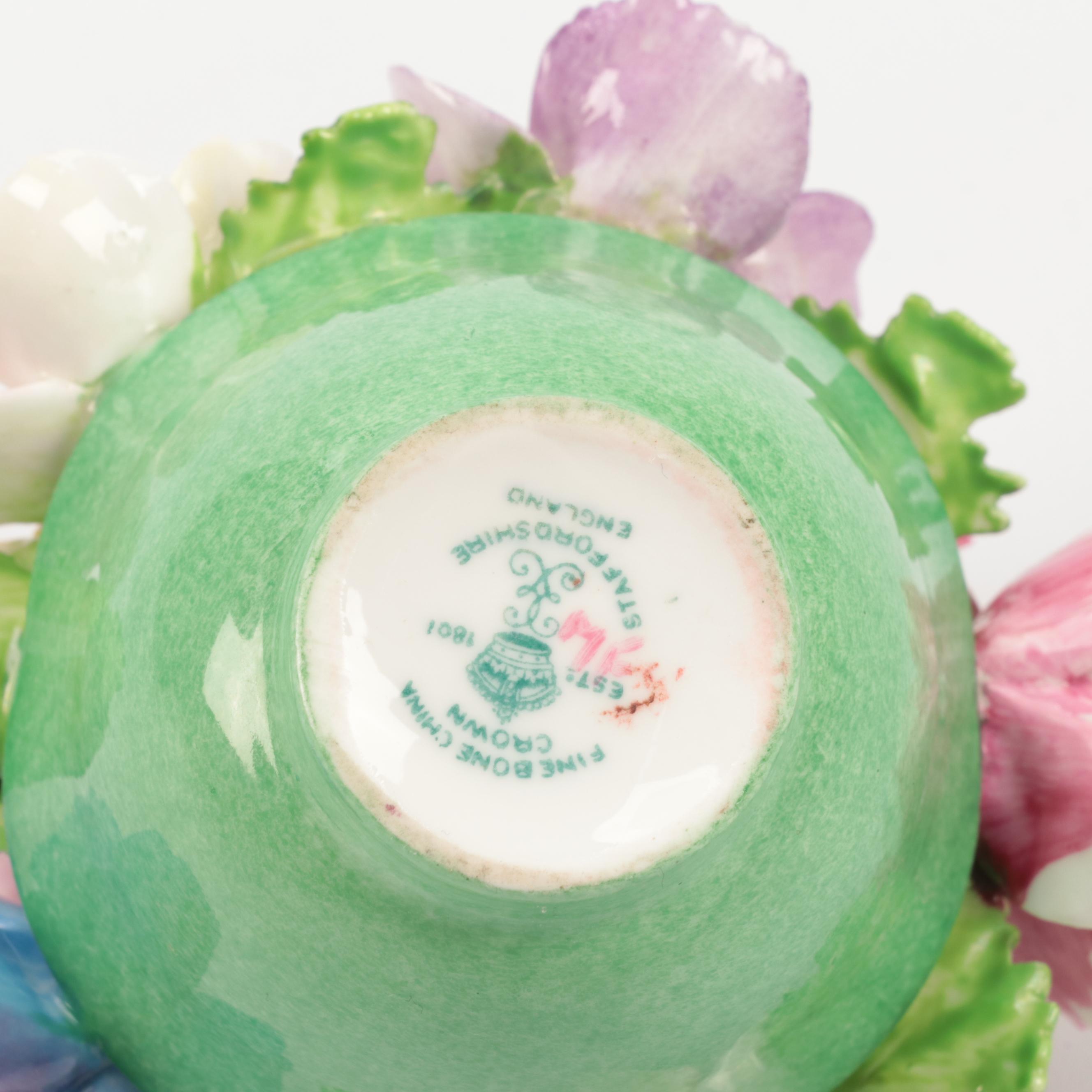 Italian and English Ceramic Flower Arrangements