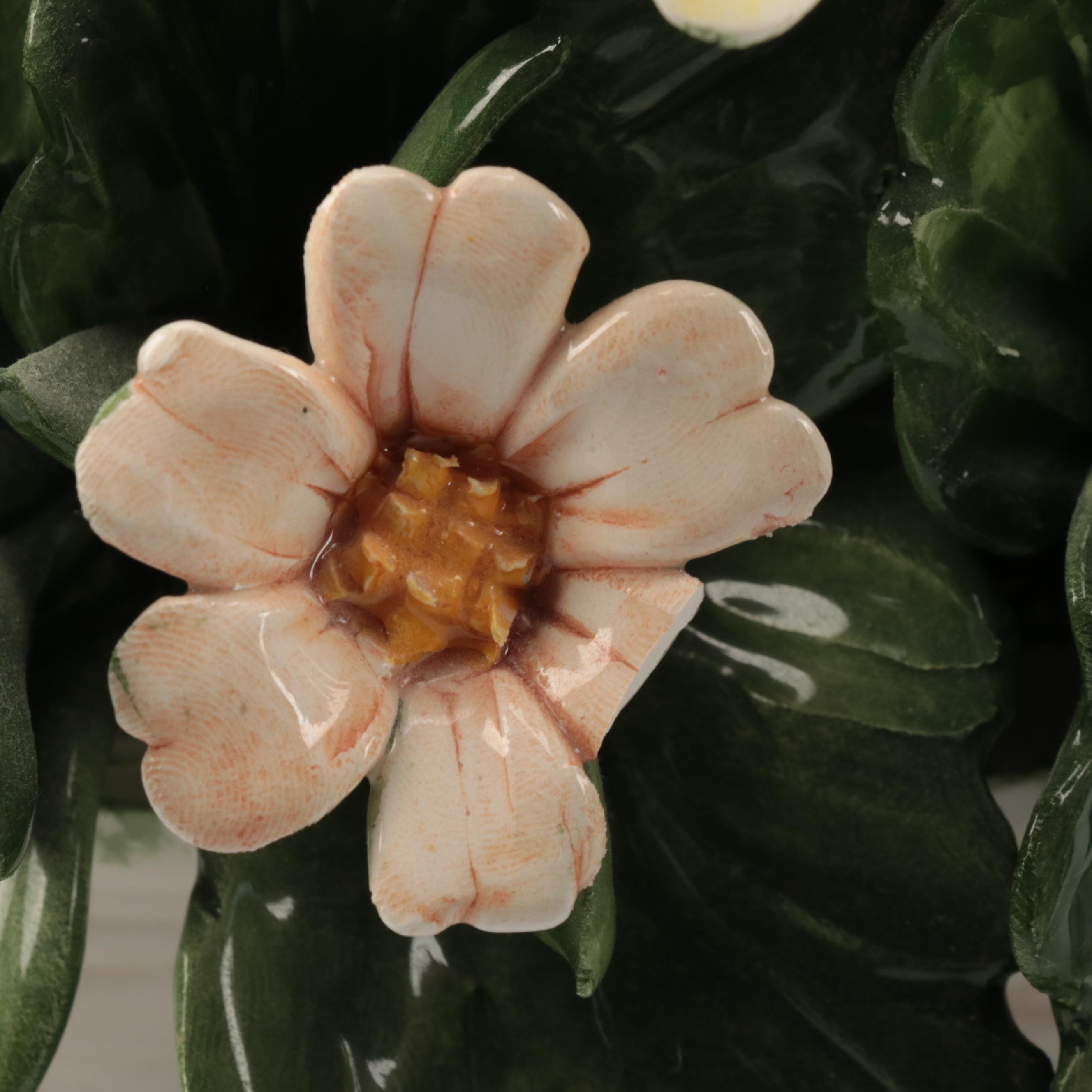 Italian and English Ceramic Flower Arrangements