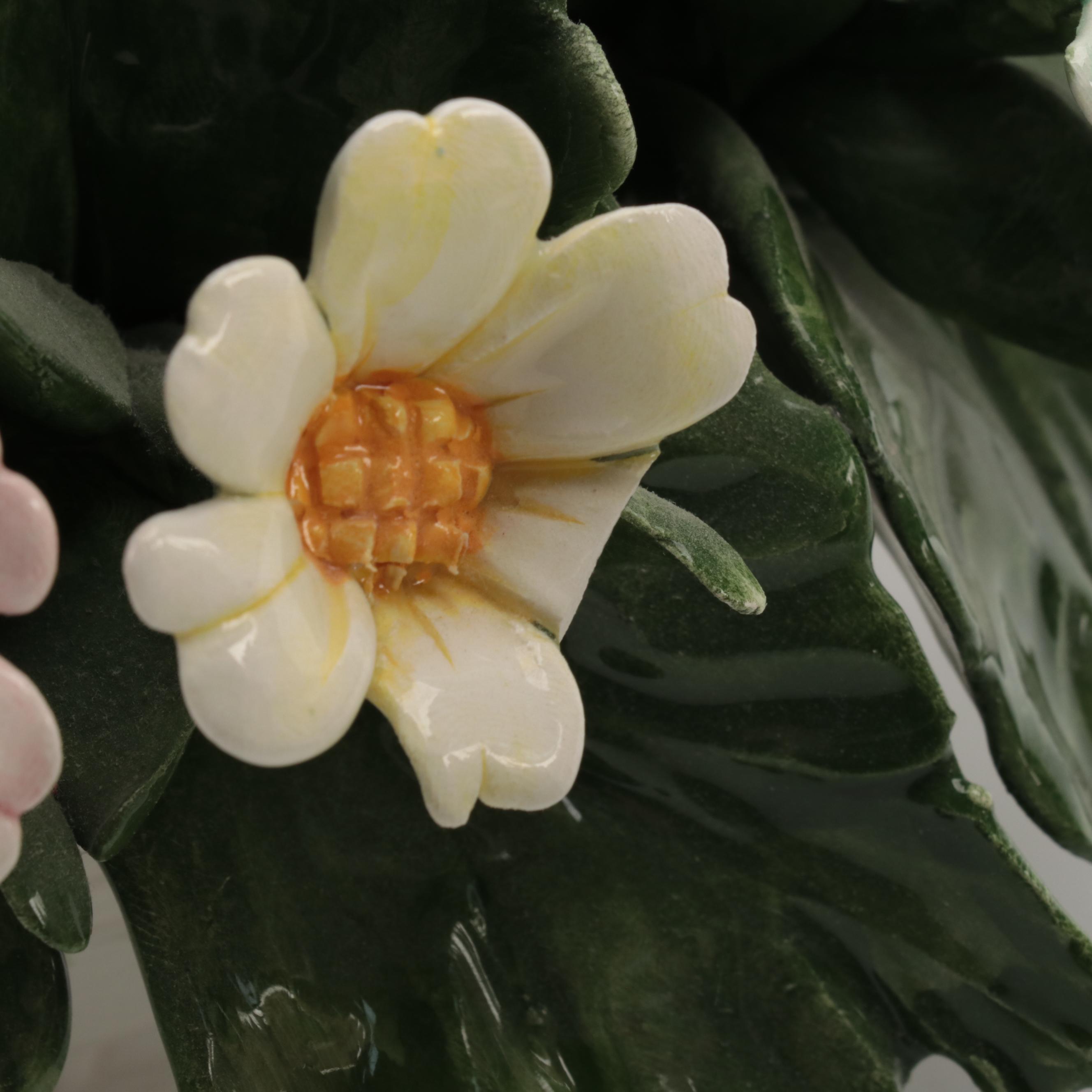 Italian and English Ceramic Flower Arrangements
