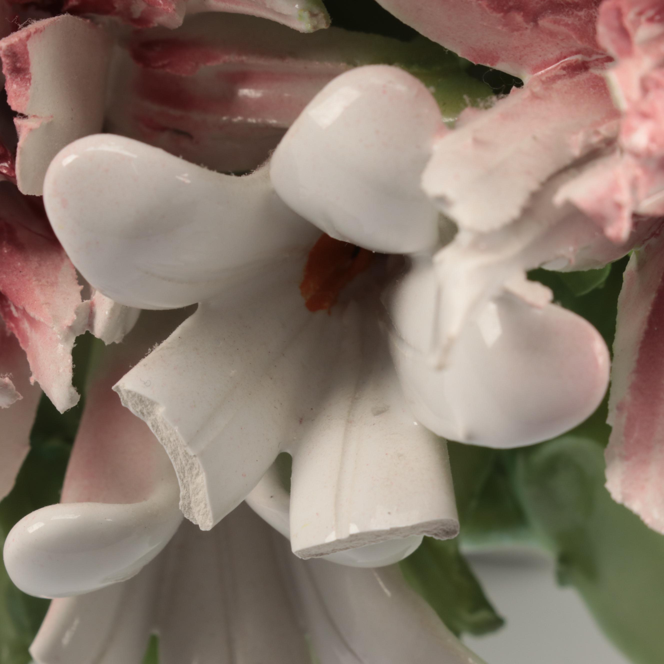 Italian and English Ceramic Flower Arrangements