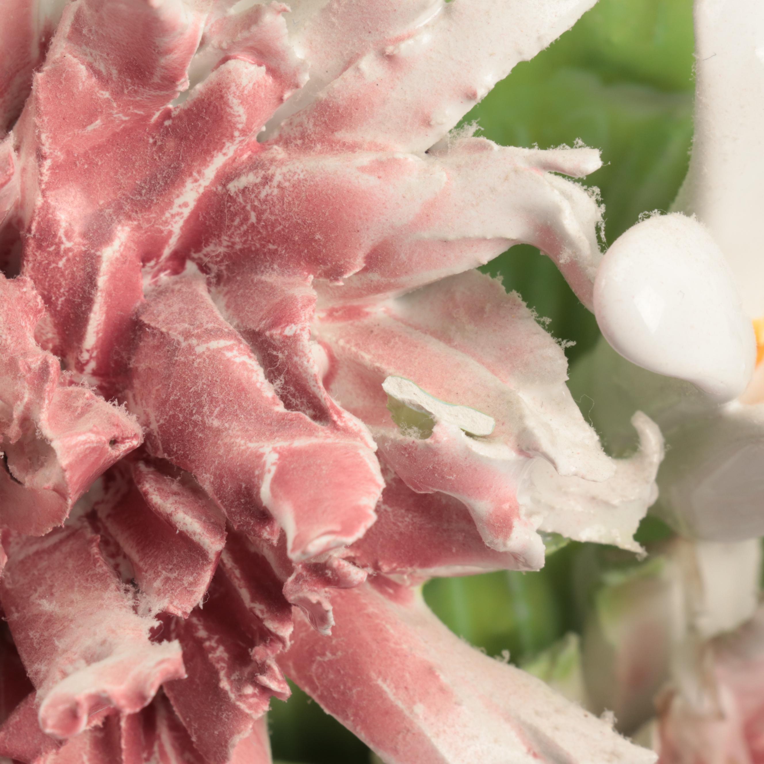 Italian and English Ceramic Flower Arrangements