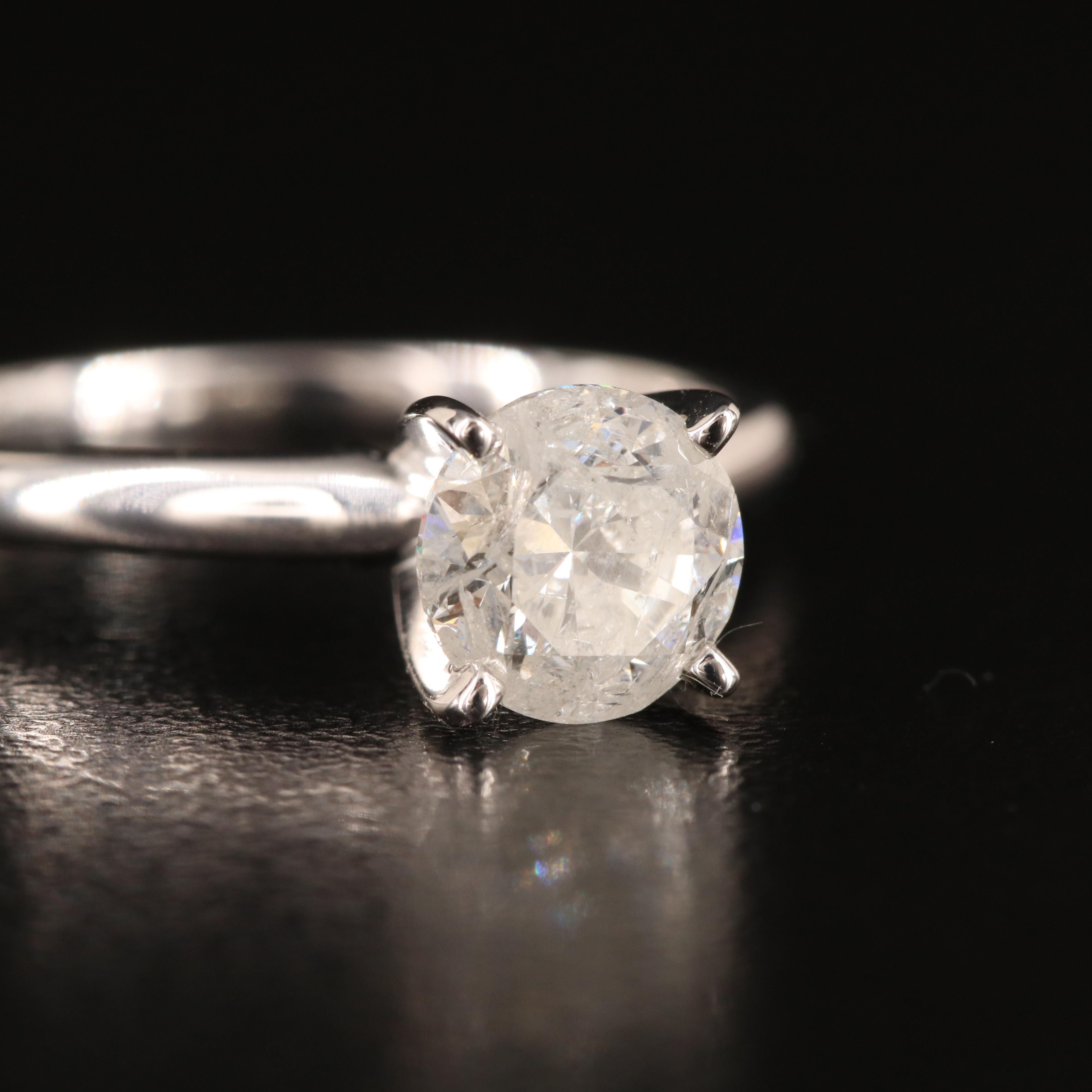 14K 1.20 CT Diamond Solitaire Ring