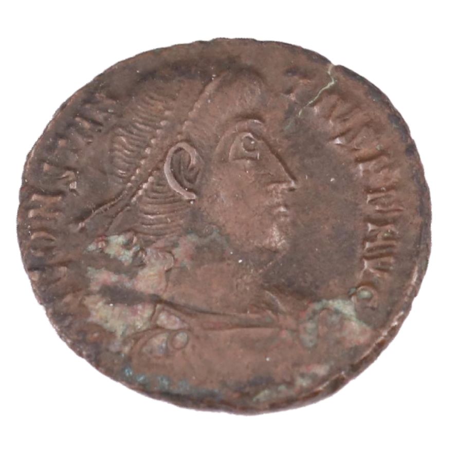 Ancient Roman Imperial Æ3 Coin of Constantius II, ca. 337 AD