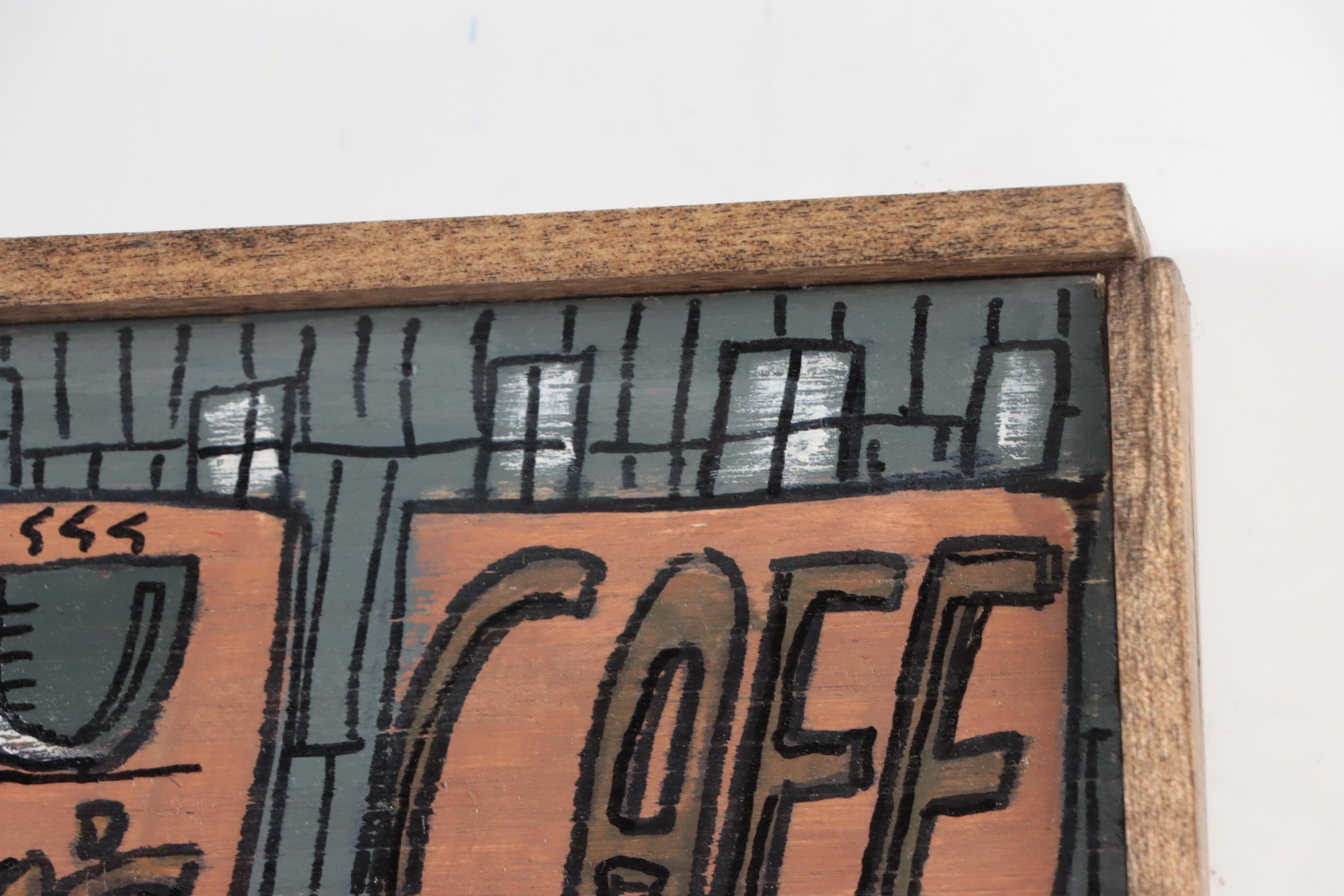 Aaron Wooten Cityscape Acrylic Painting, 2023