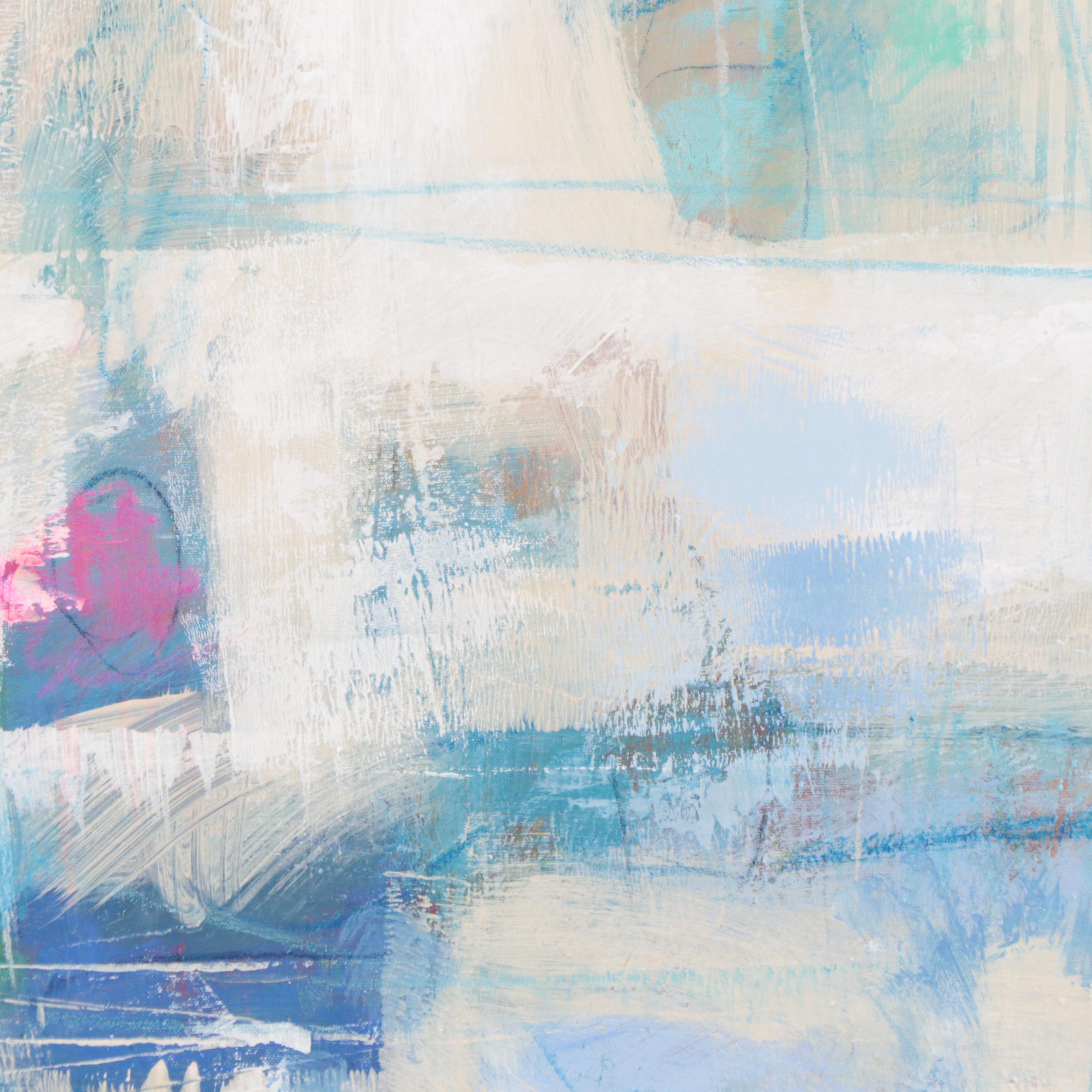 Ursula Brenner Abstract Mixed Media Painting, 21st Century