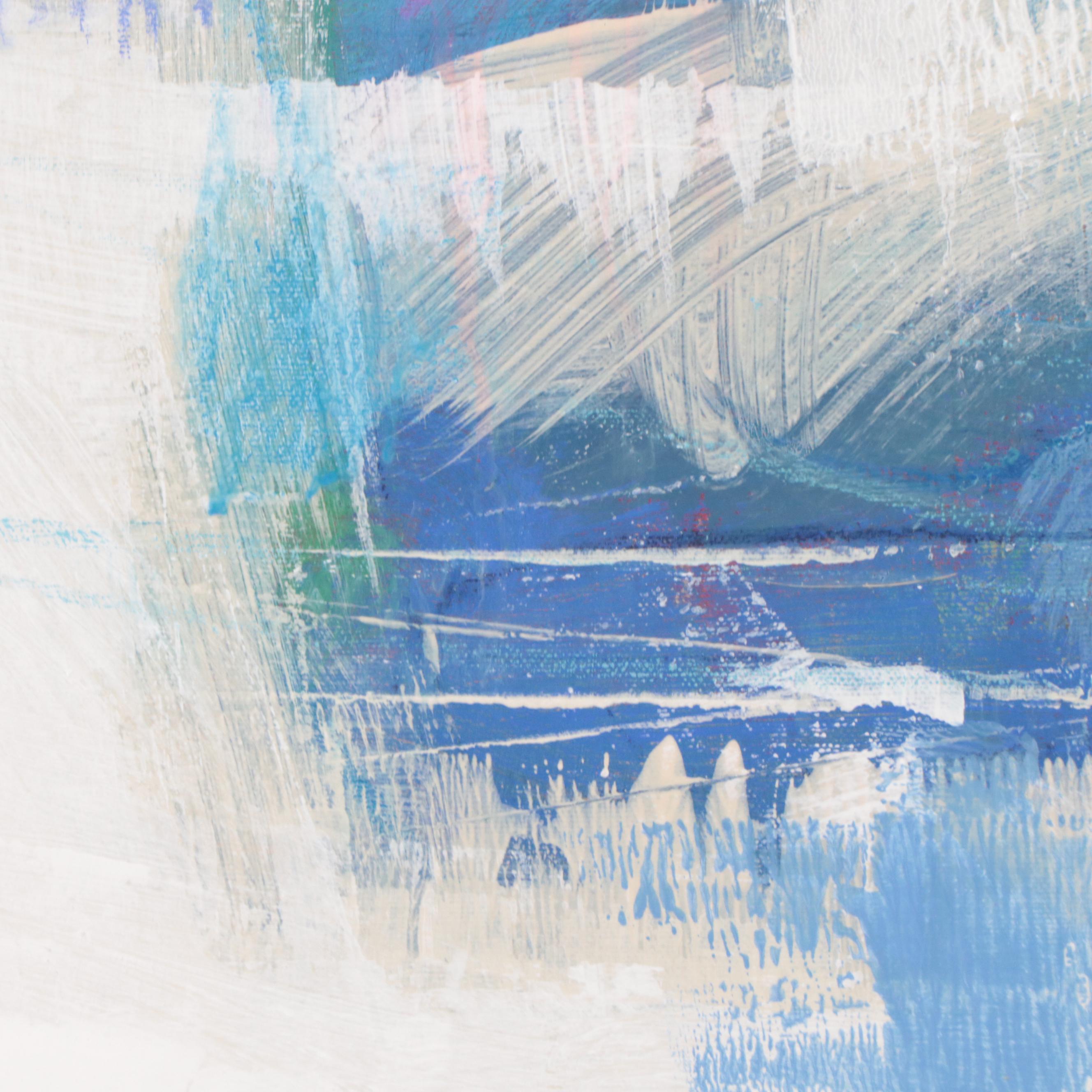 Ursula Brenner Abstract Mixed Media Painting, 21st Century