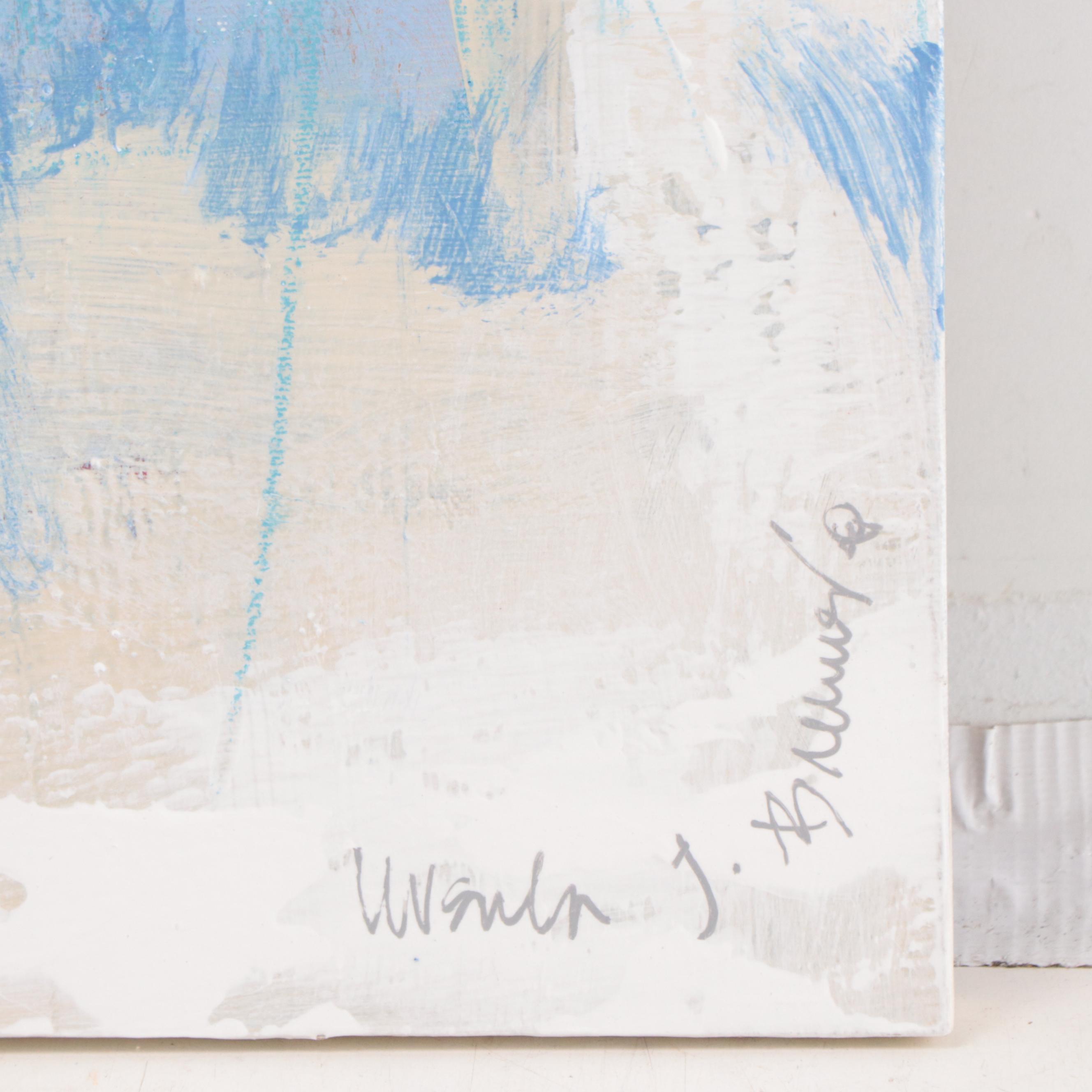 Ursula Brenner Abstract Mixed Media Painting, 21st Century