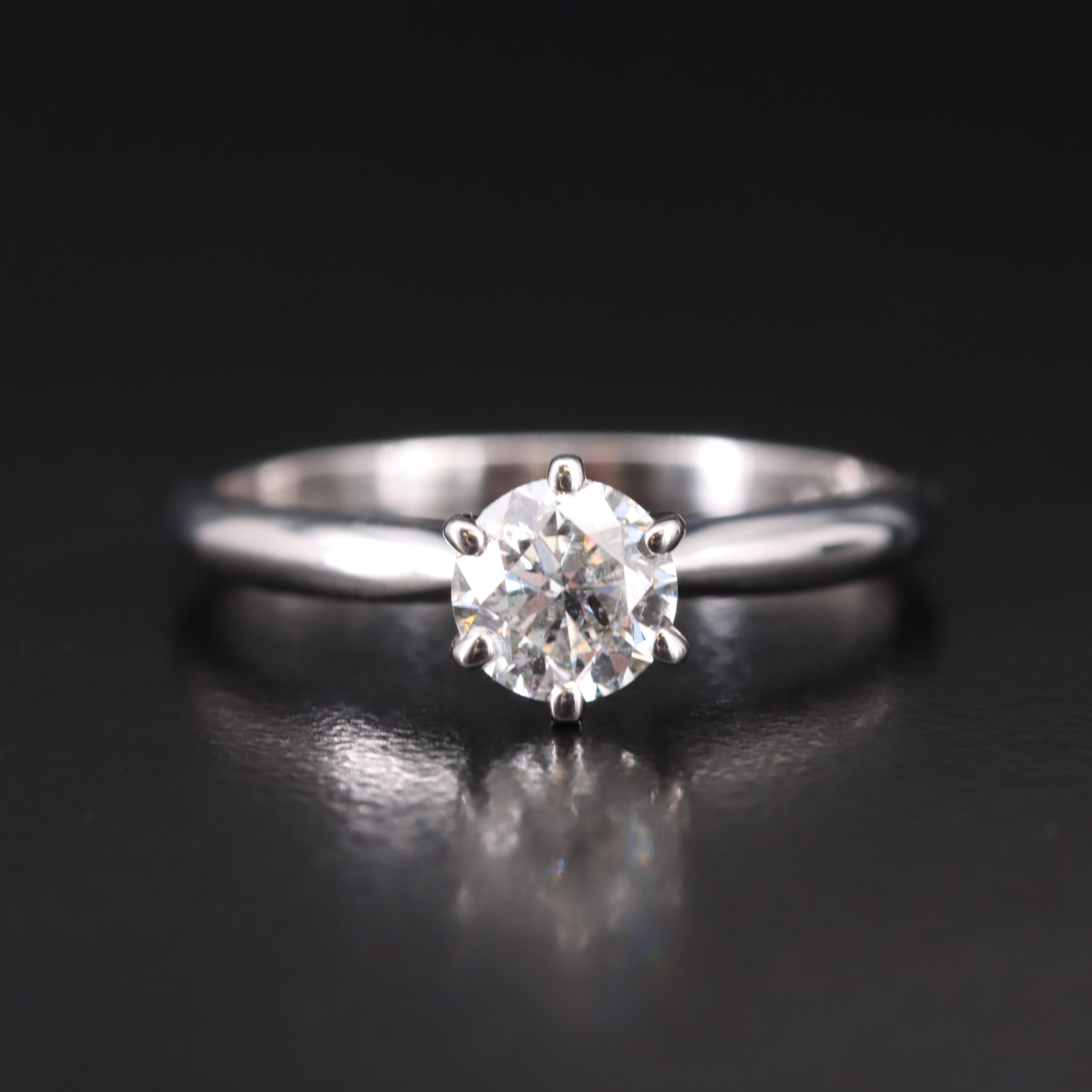 14K 0.70 CT Diamond Solitaire Ring