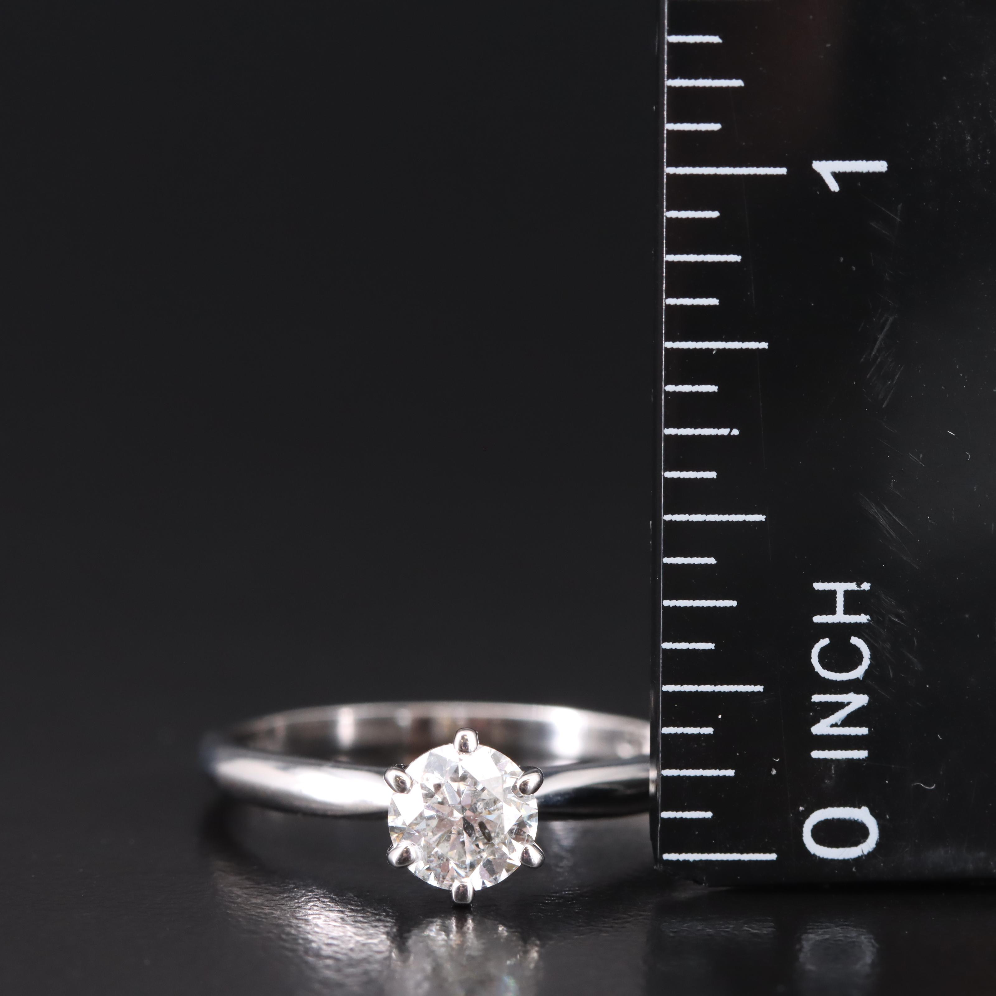 14K 0.70 CT Diamond Solitaire Ring