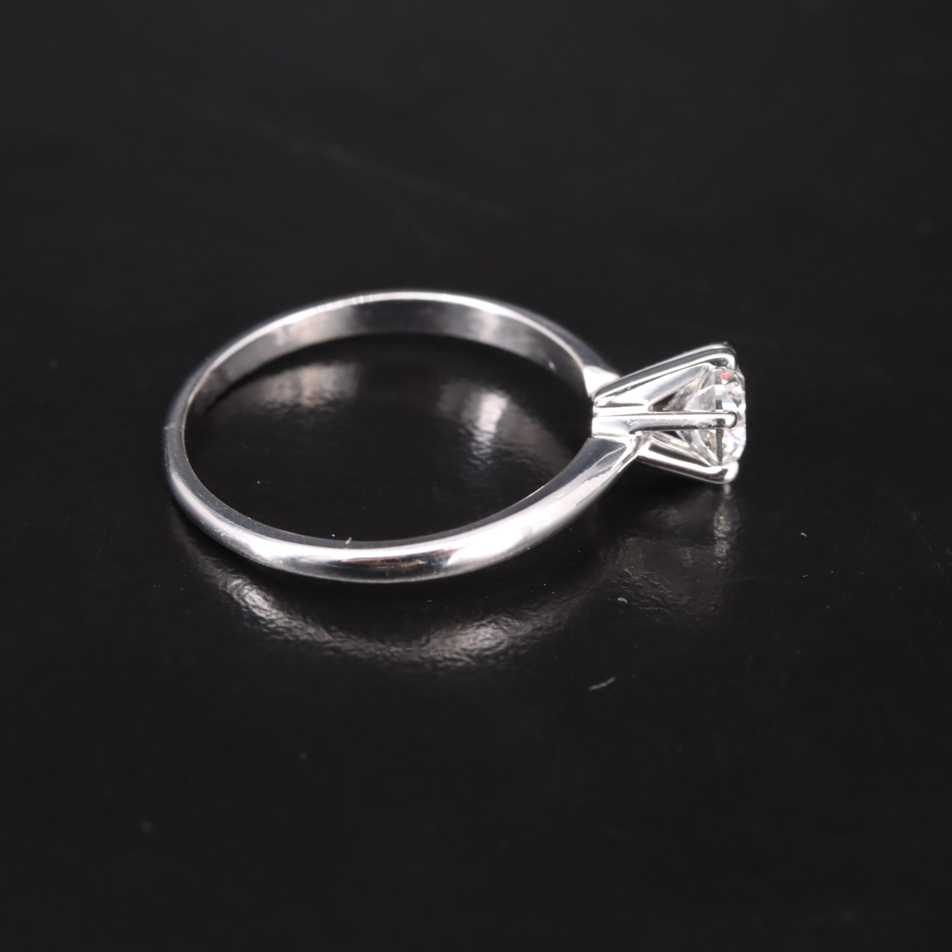 14K 0.70 CT Diamond Solitaire Ring