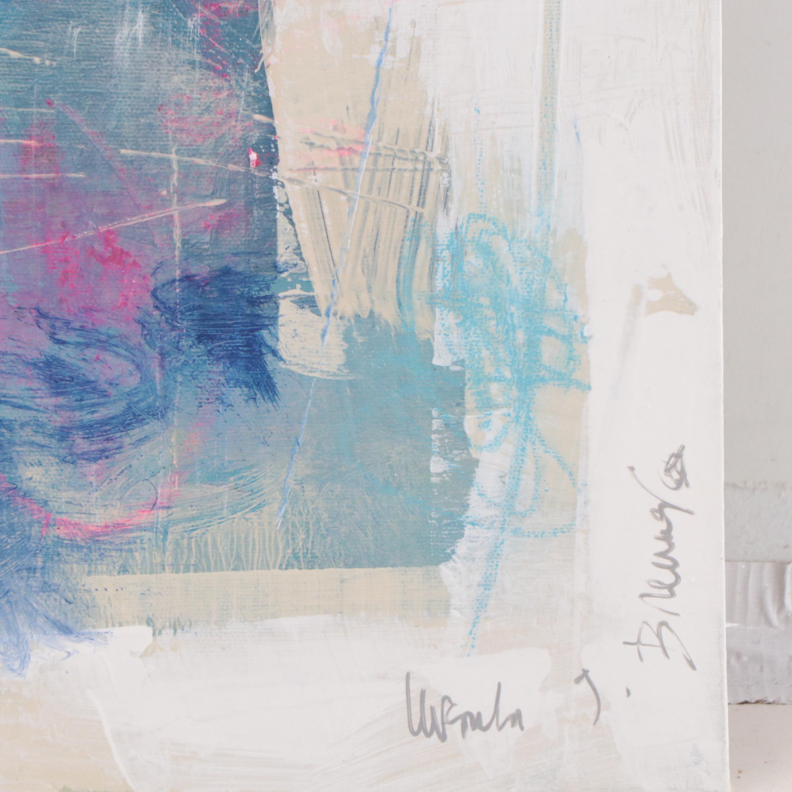 Ursula Brenner Abstract Mixed Media Painting, 21st Century