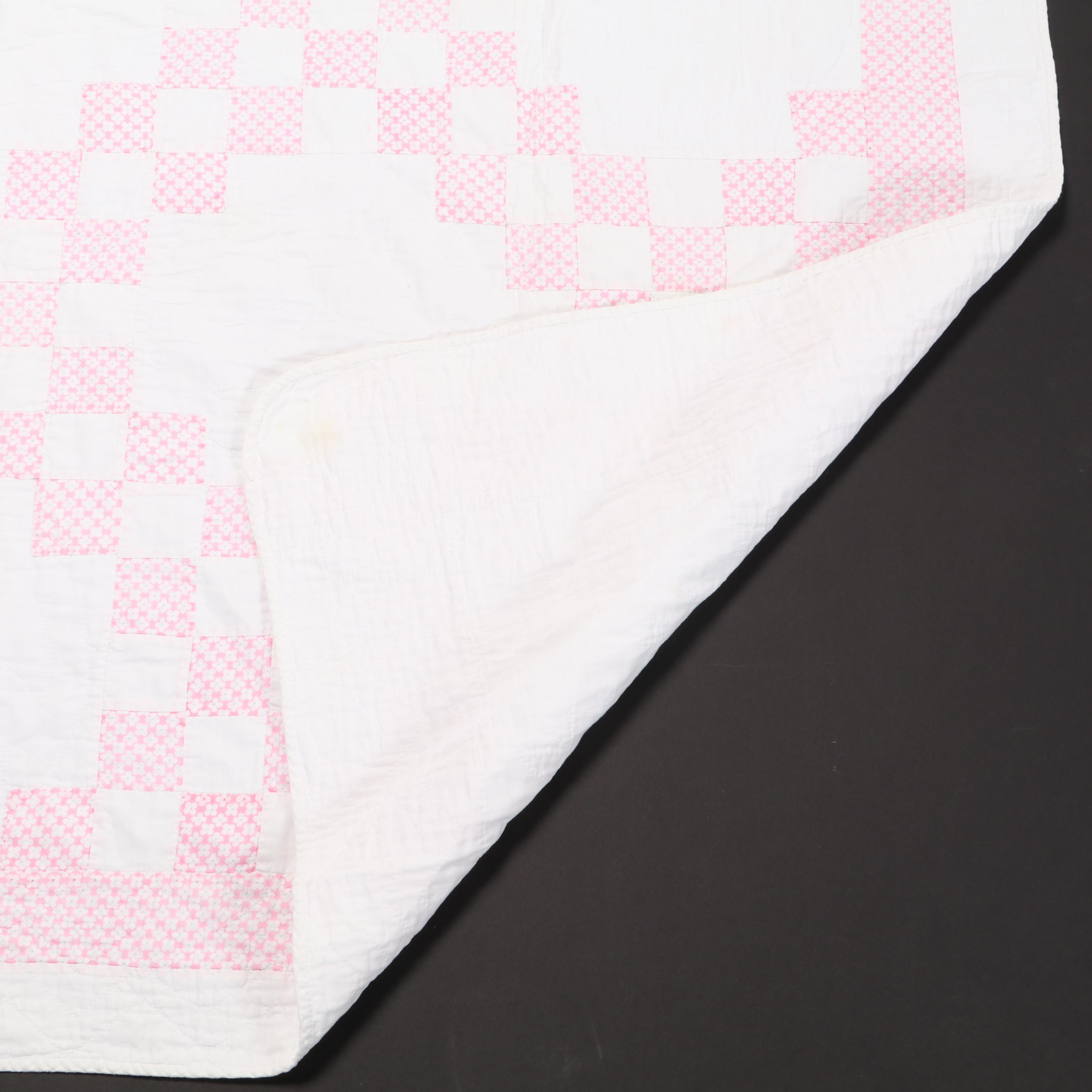 Handmade "Irish Chain", "9-Patch" and "Log Cabin" Patchwork Quilts