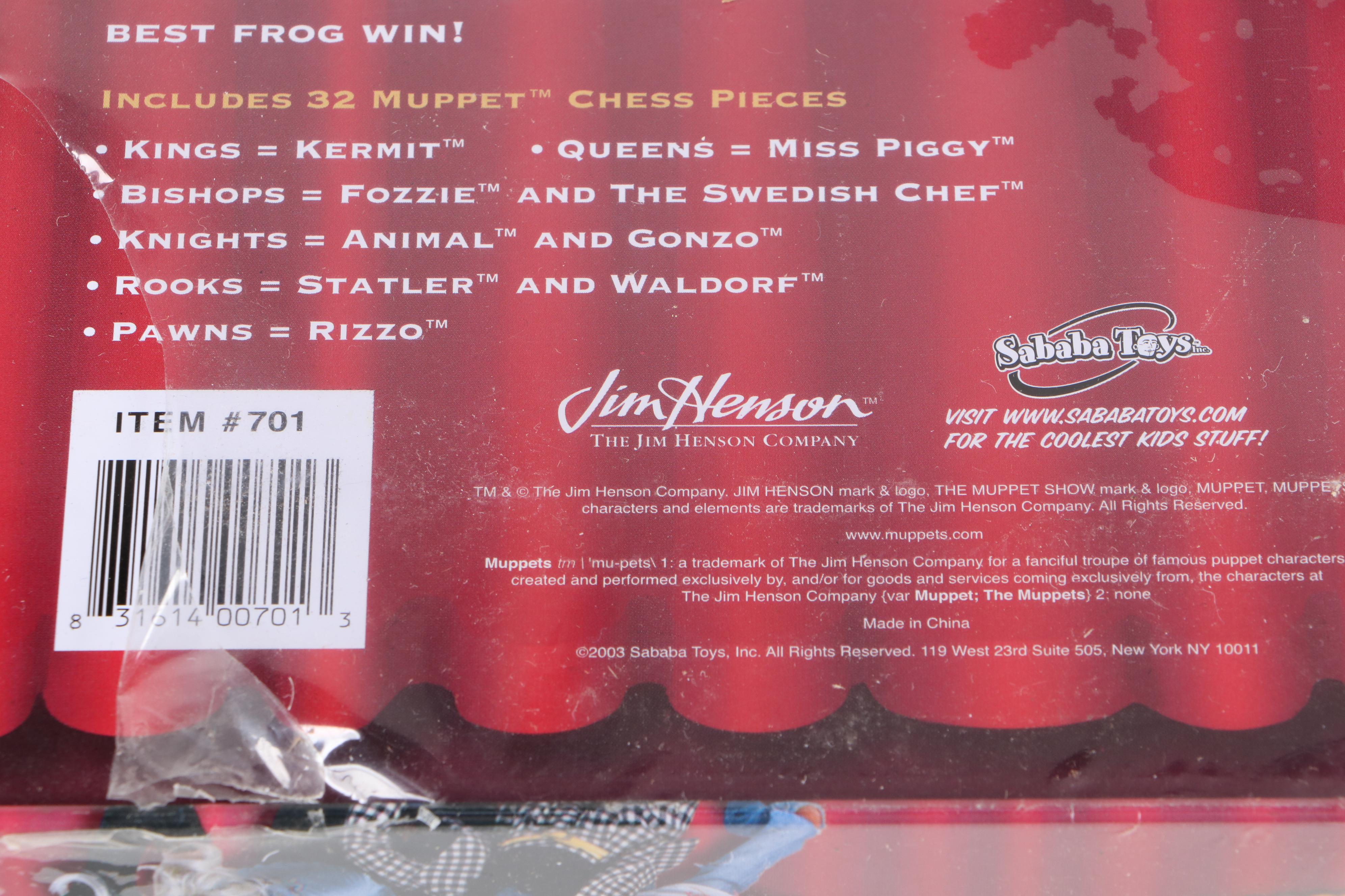 The Muppet Show Chess, Electronic Talking Clue and Courtyard Board Games