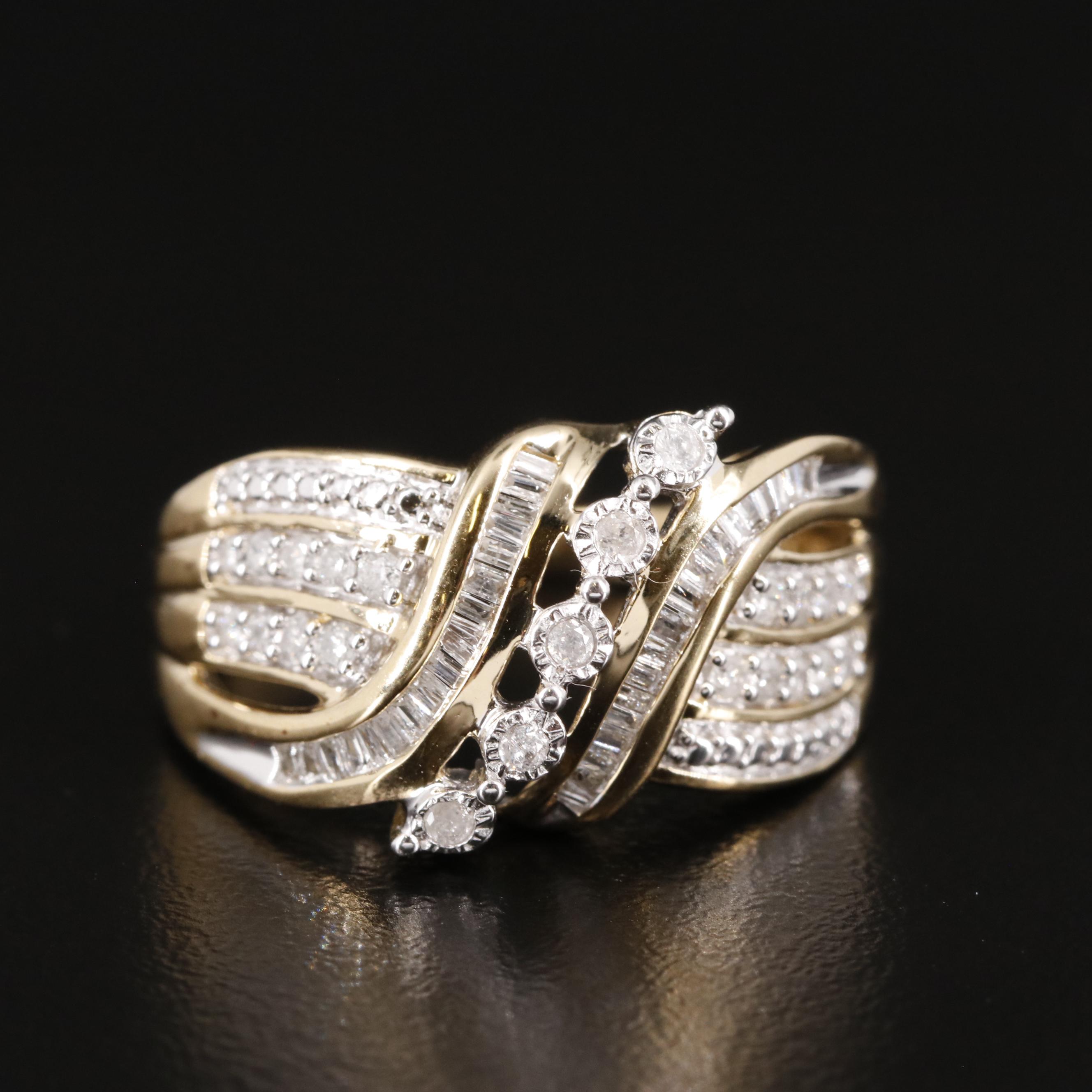 Sterling 0.41 CTW Diamond Ring