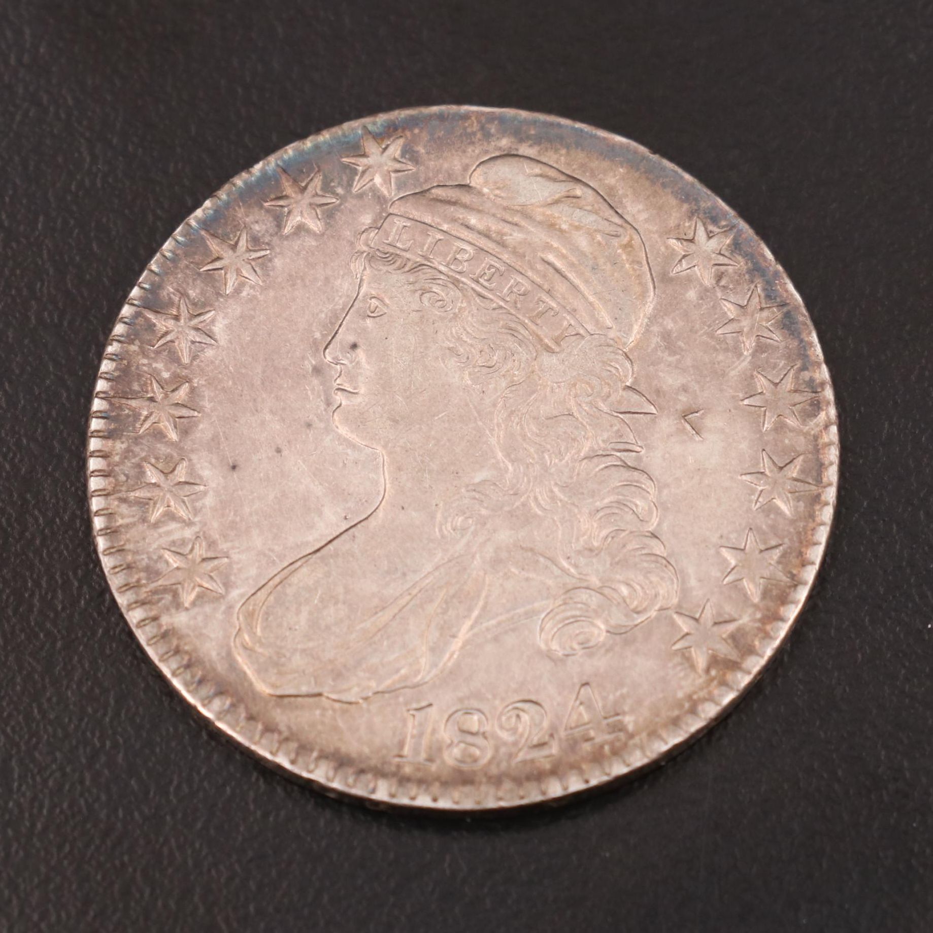 1824 Capped Bust Silver Half Dollar