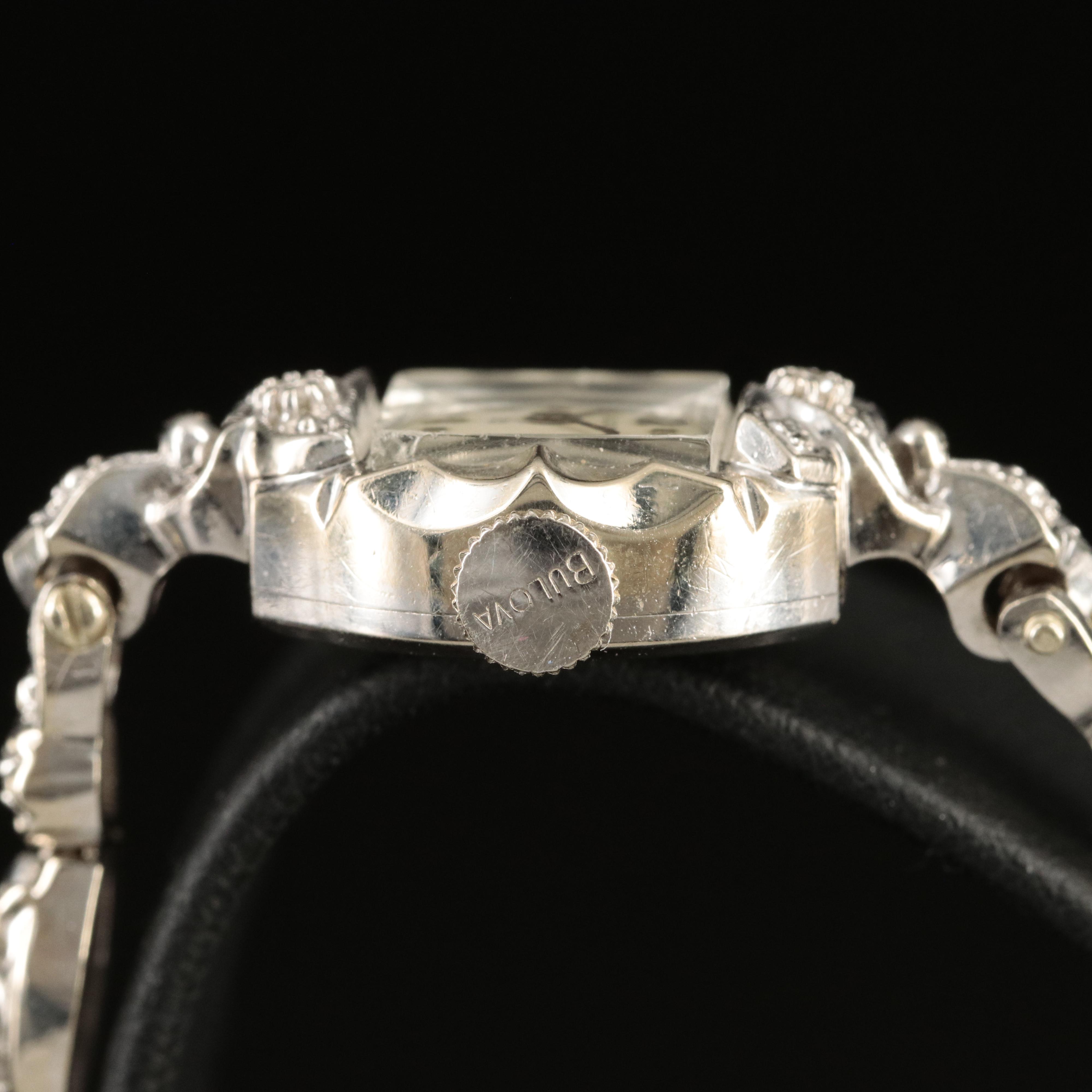 1958 14K Diamond Bulova Hand-Wind Watch