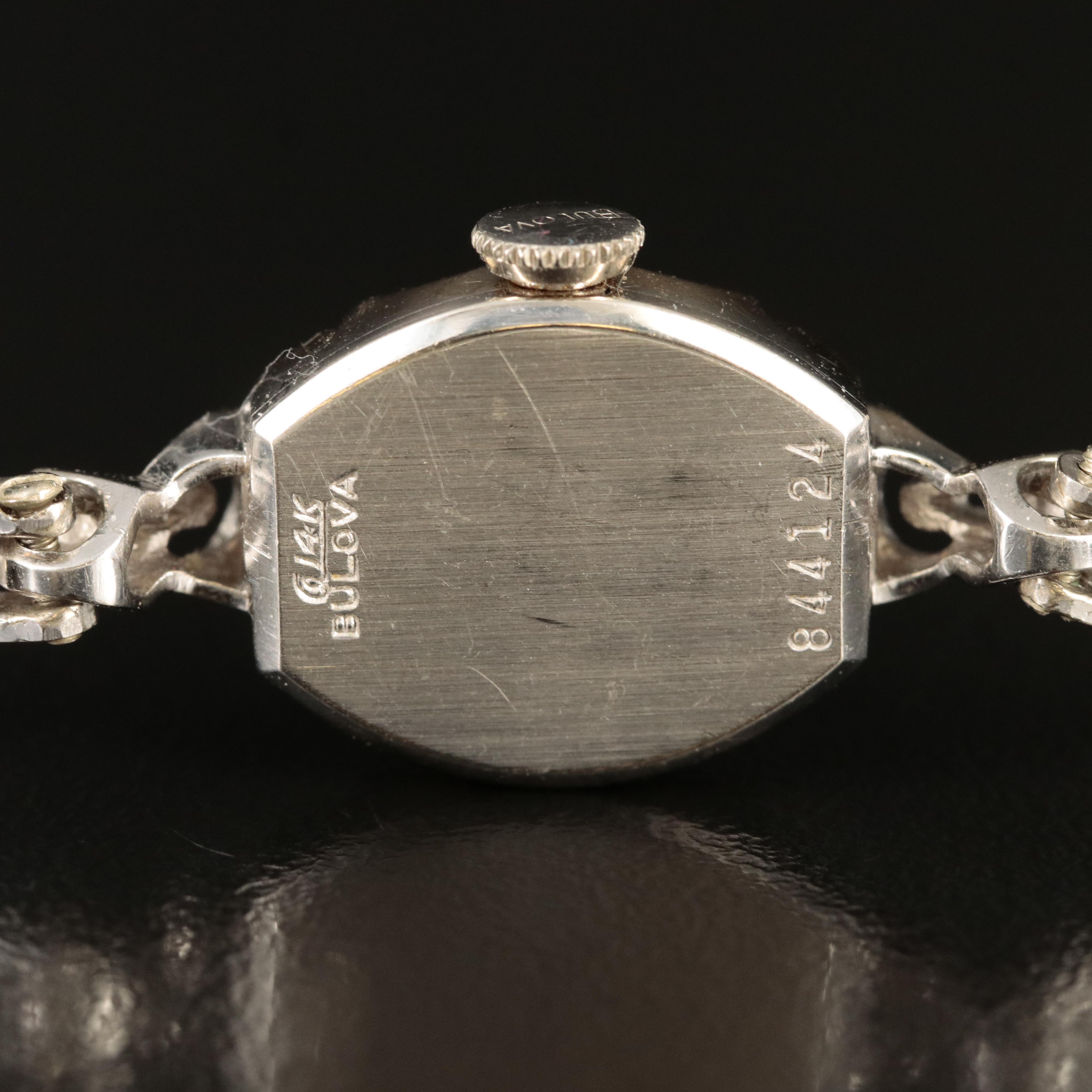 1958 14K Diamond Bulova Hand-Wind Watch