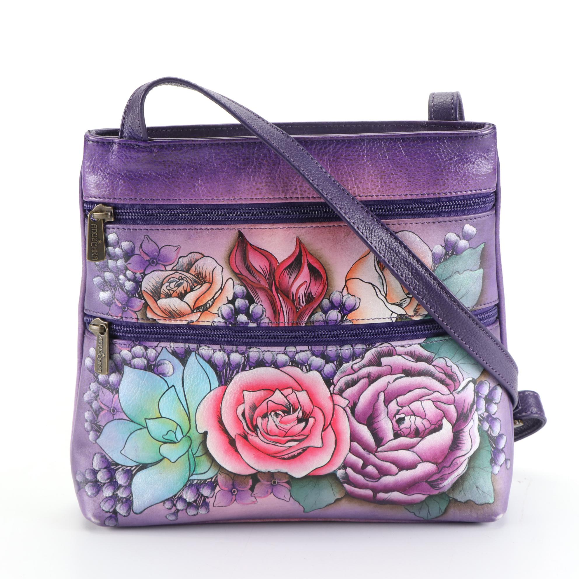 Anuschka and Anna by Anuschka Crossbody Bags in Handpainted Leather