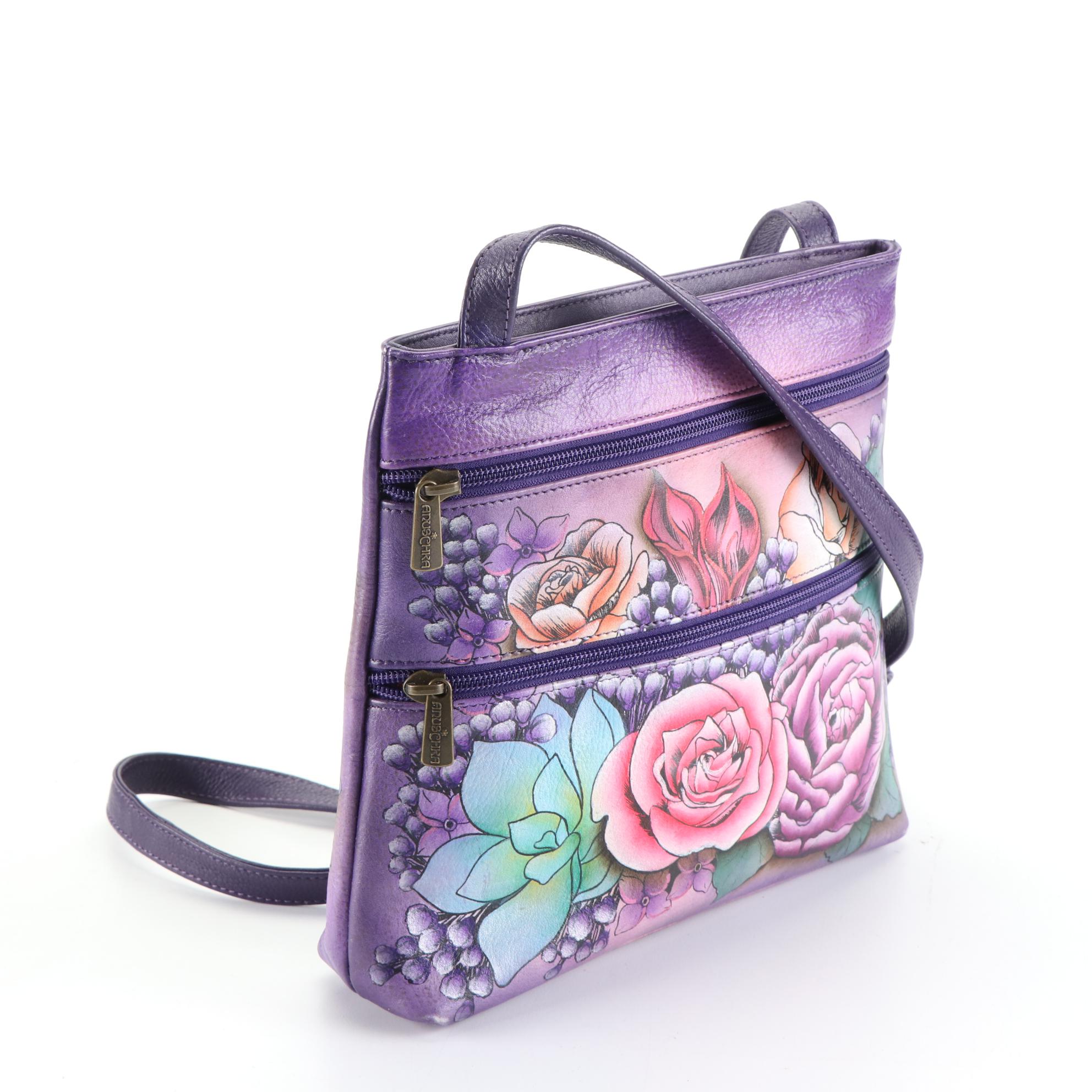 Anuschka and Anna by Anuschka Crossbody Bags in Handpainted Leather