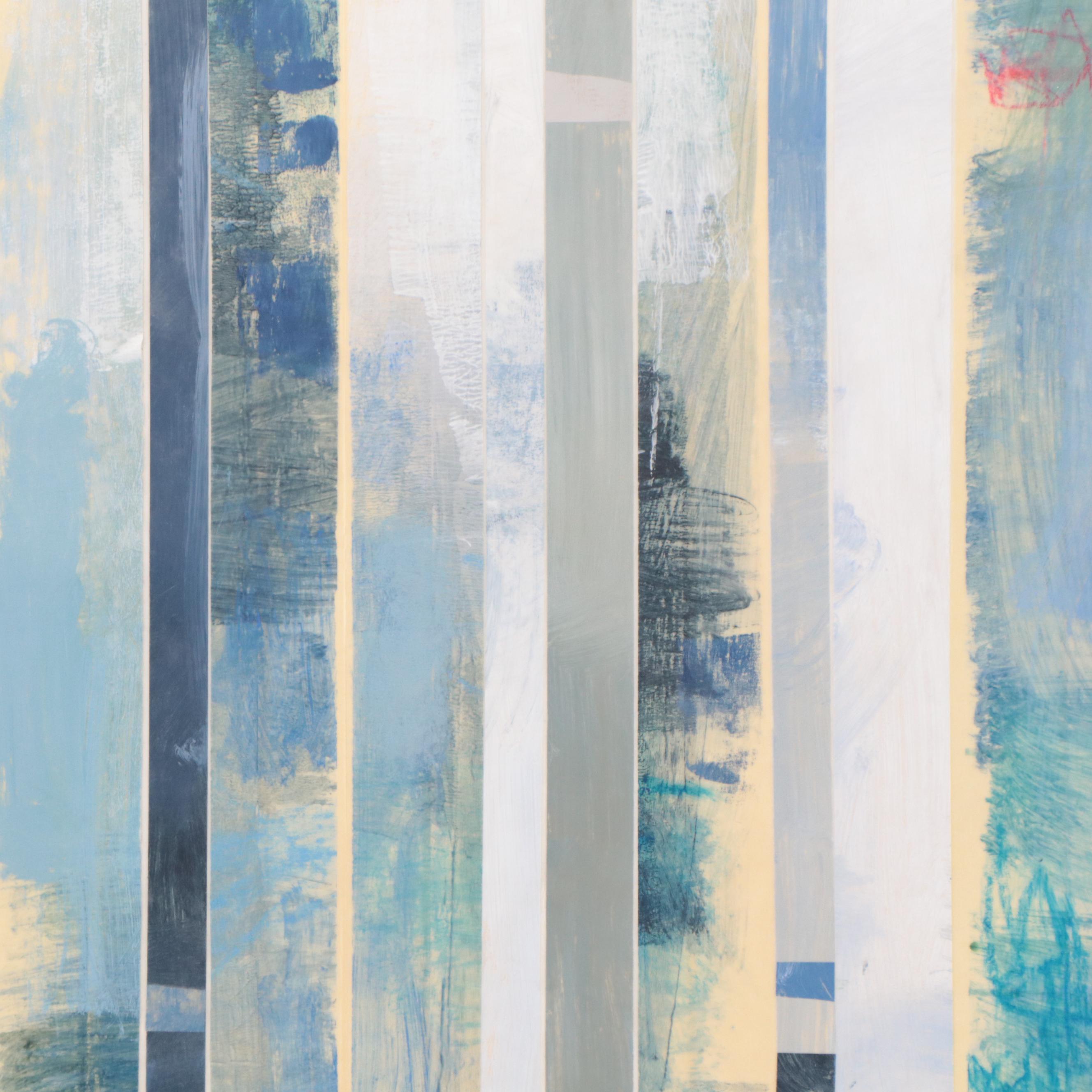 Ursula Brenner Abstract Mixed Media Painting, 21st Century