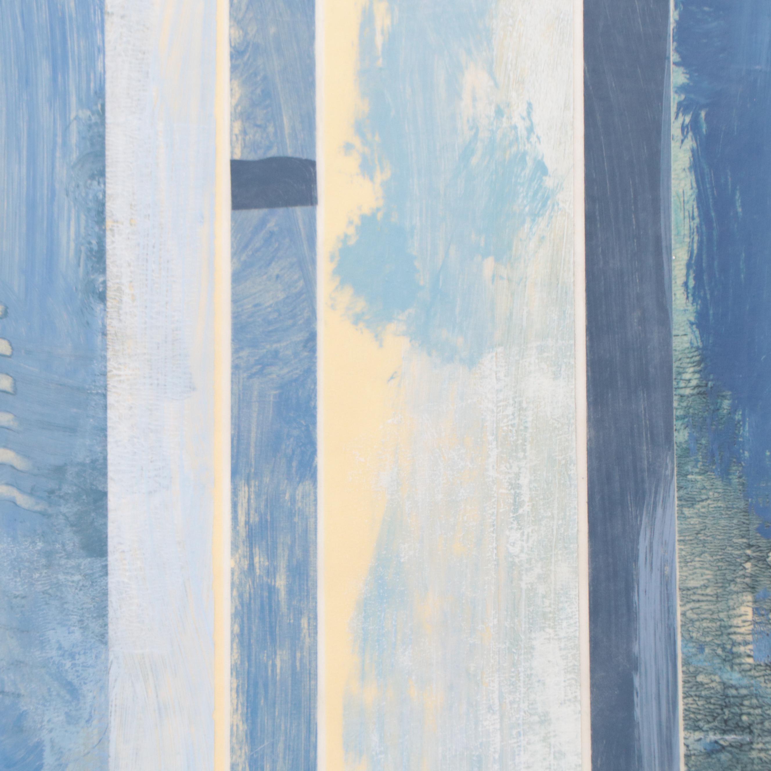 Ursula Brenner Abstract Mixed Media Painting, 21st Century